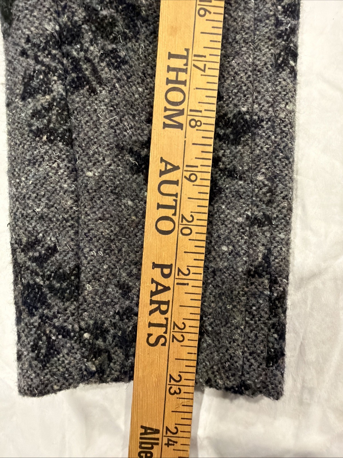 Vintage 80’s? Grey And black Floral Wool Oversized Coat Betsy B. Women’s M/L