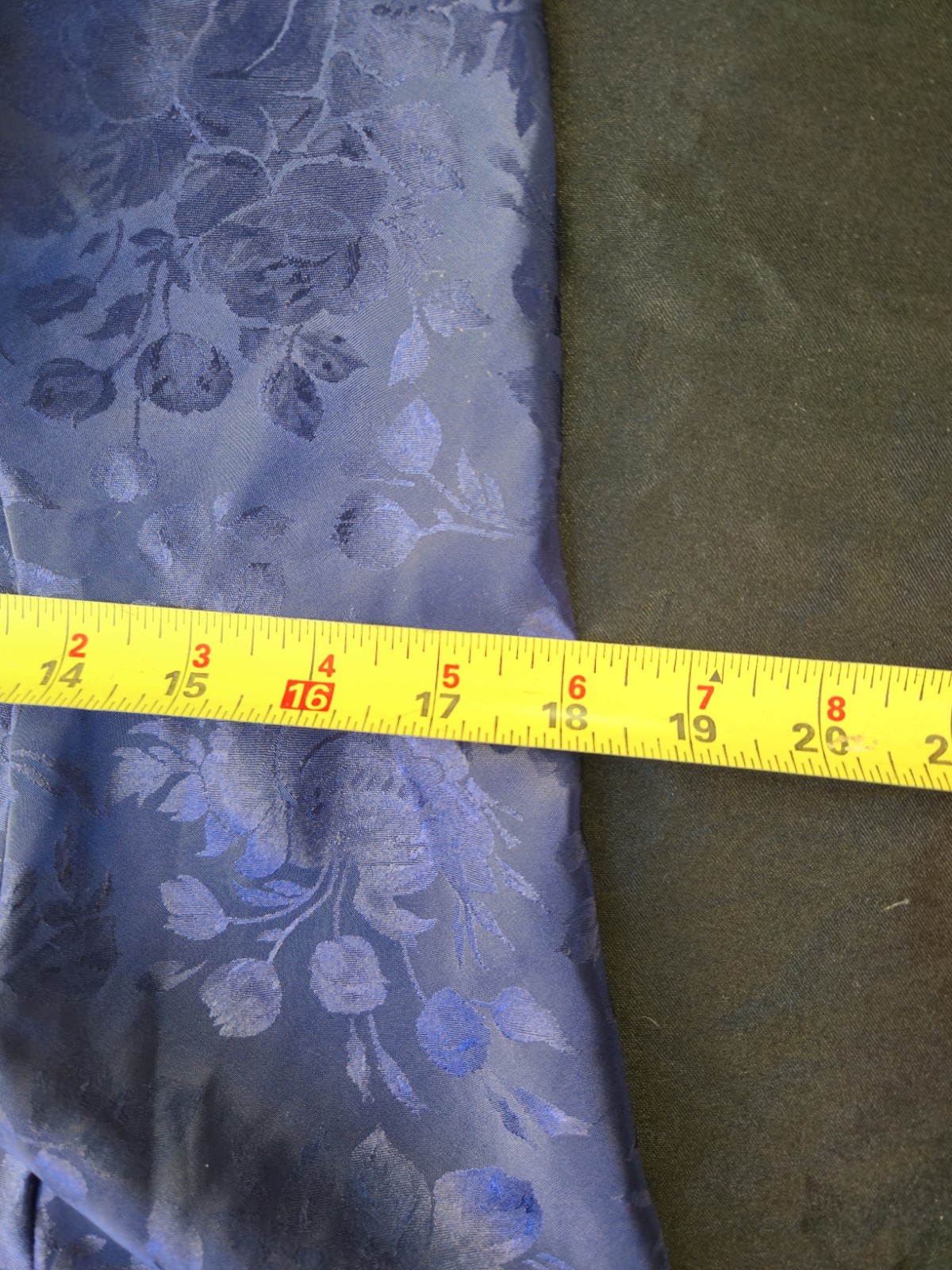 Vintage Morgan Taylor Floor Length Blue Satin Nightgown size Medium