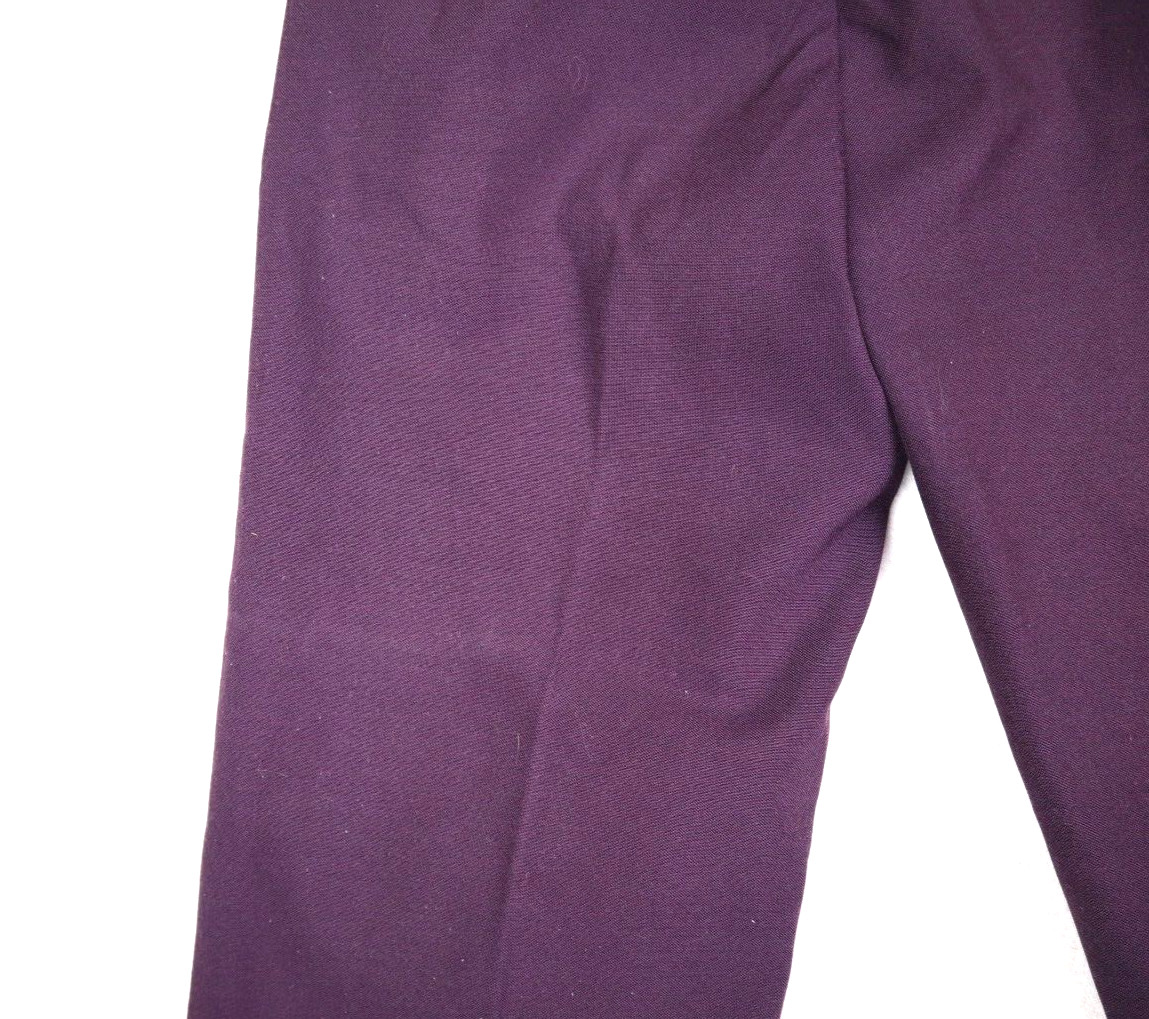 VINTAGE WOMEN’S PURPLE PLEATED HIGH WAIST PANTS – HABERDASHER – 25IN WAIST