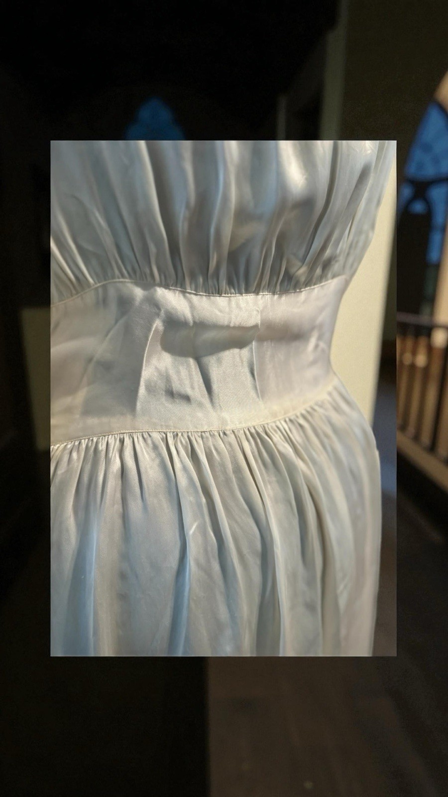 Amazing 1940’s Cream Colored Sexy Peignoir Robe Honeymoon Set Ruffles Lace