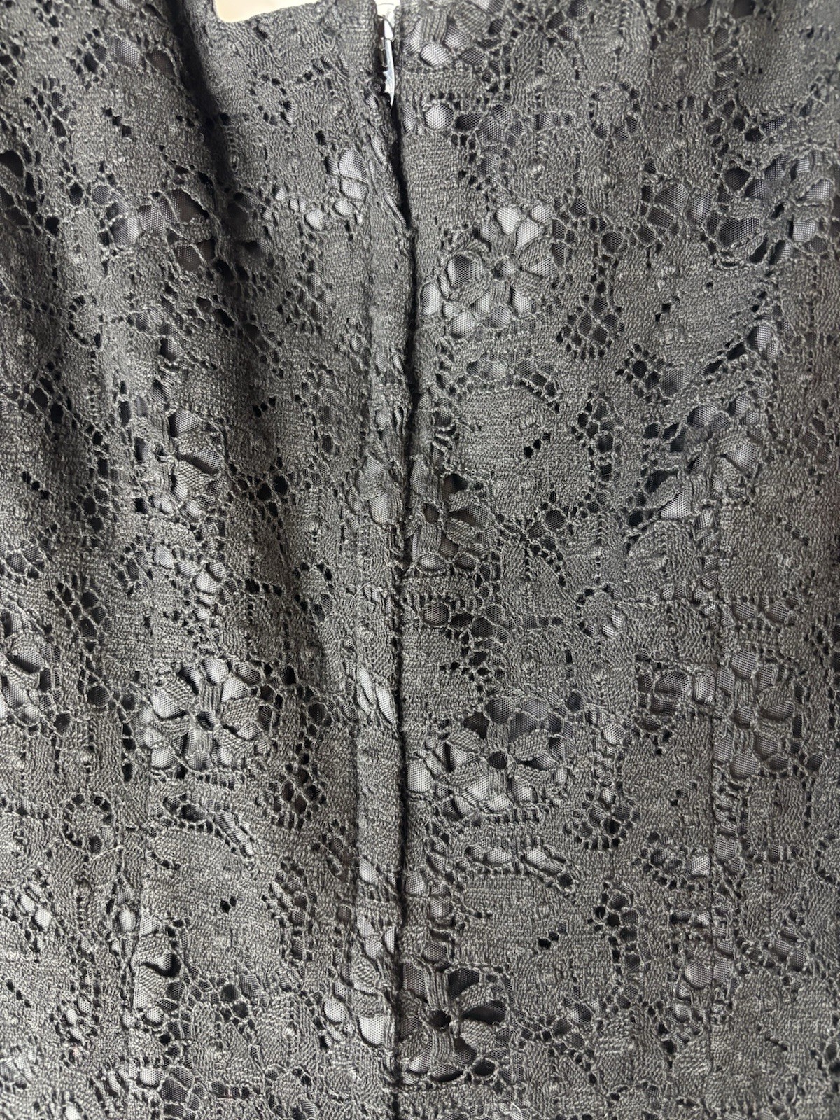 Vintage Rabbit Designs Black Lace Dress 7/8 Made USA 90s Cocktail Mini