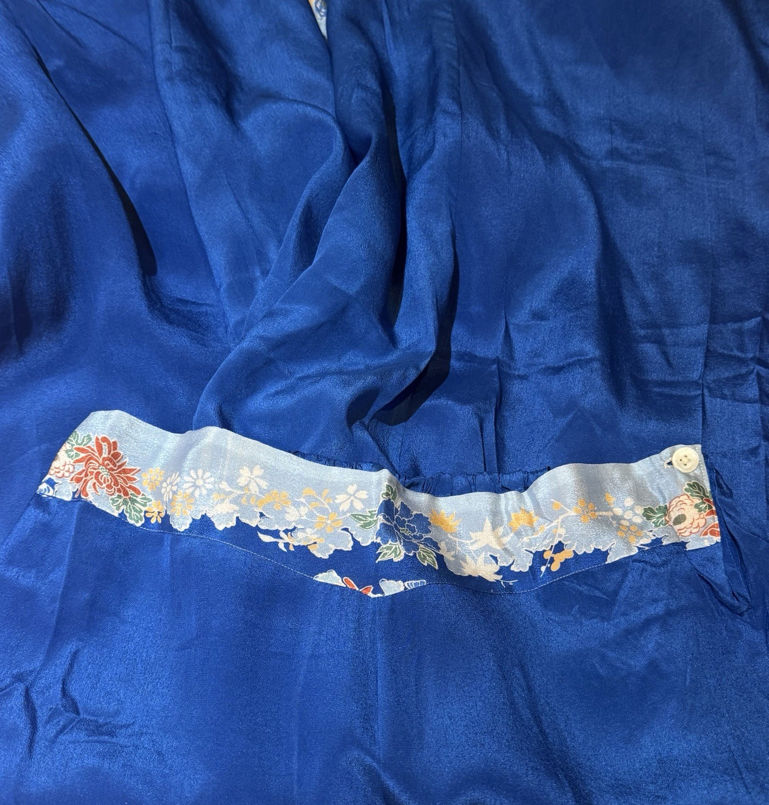 Vintage Antique 1920s 1930s Japanese Pongee Silk Loungewear Beach Pajamas 40 L