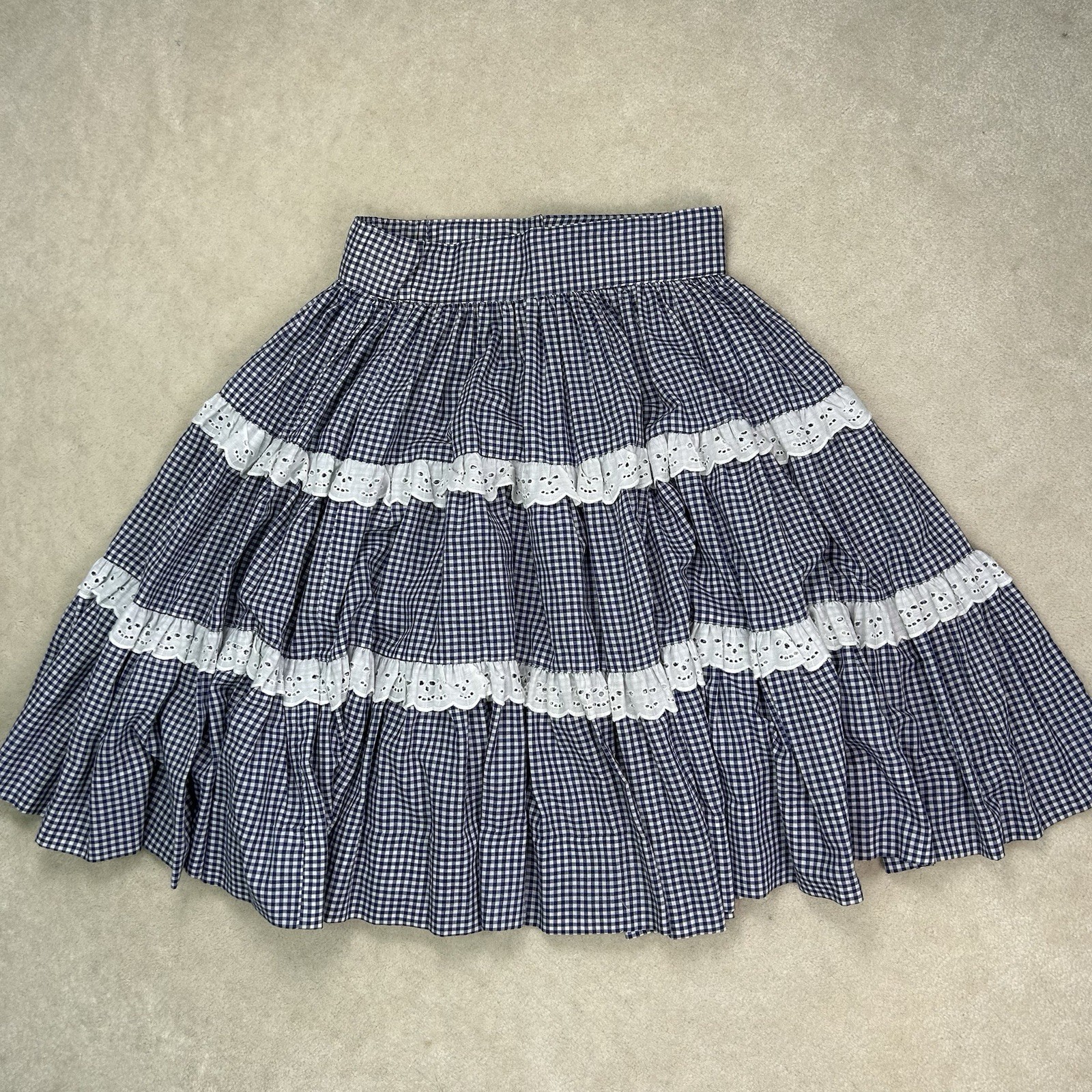 Vintage Rockmount Ranch Wear Western Skirt Womens 26 Small Square Dance USA Made
