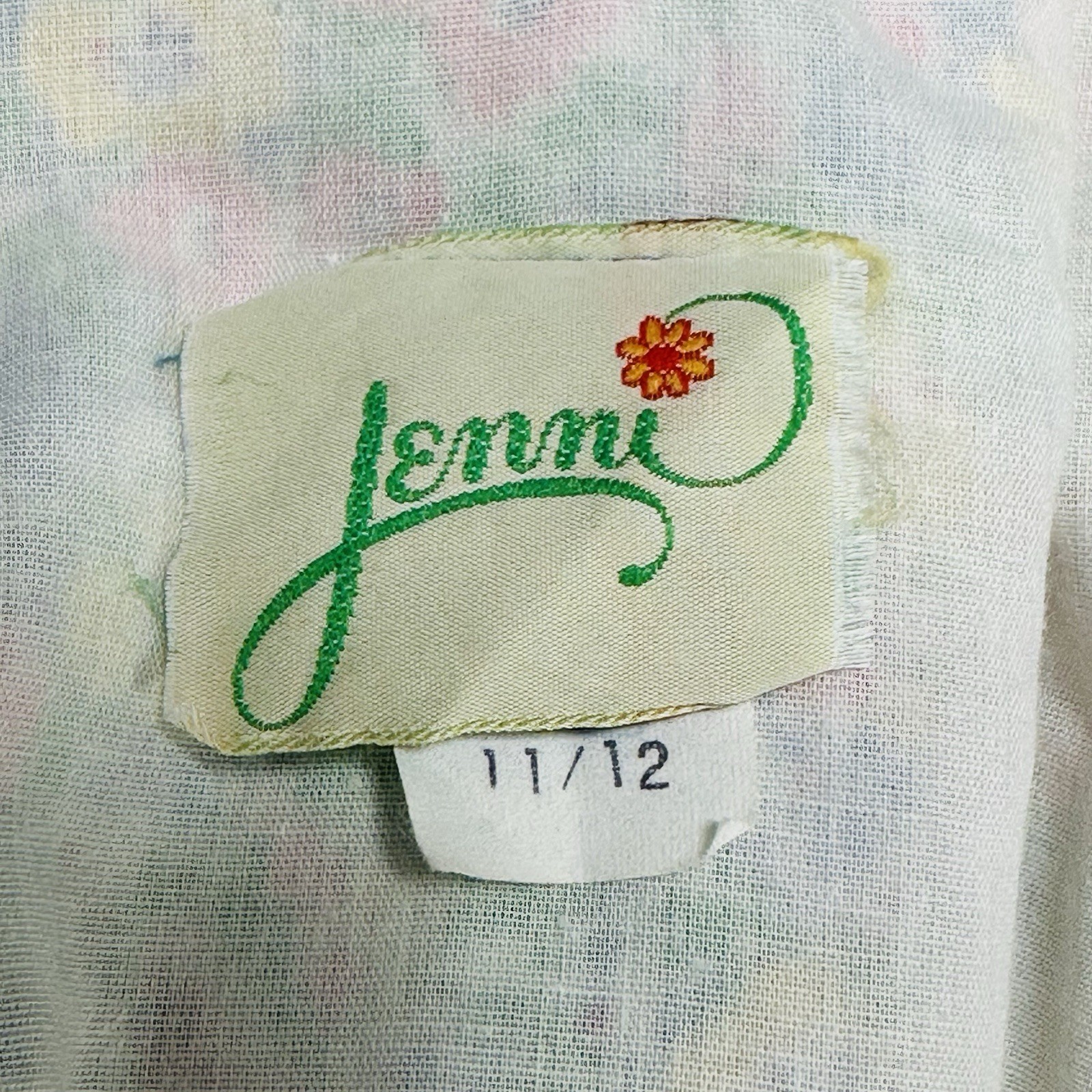 VTG 50s 60s Jenni Floral Midi Dress Sundress Sz XS – Small Pockets Cottagecore