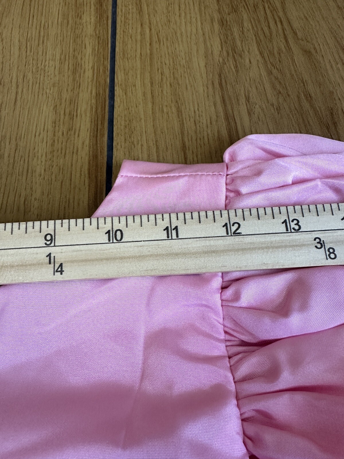 Vintage 1980s Pink Princess Cut Peplum Dress With Bow Accent As Pictured