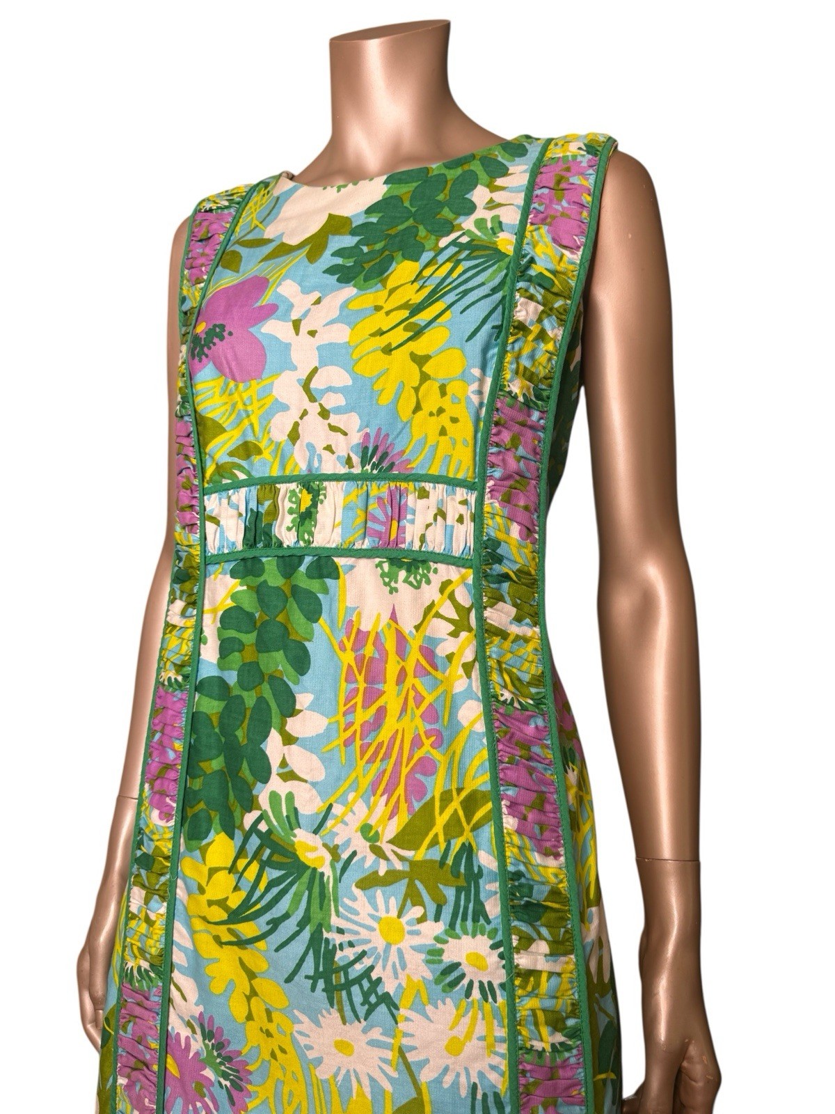 Vintage 1960s/70s Hawaiian Dress By Evelyn Pearson