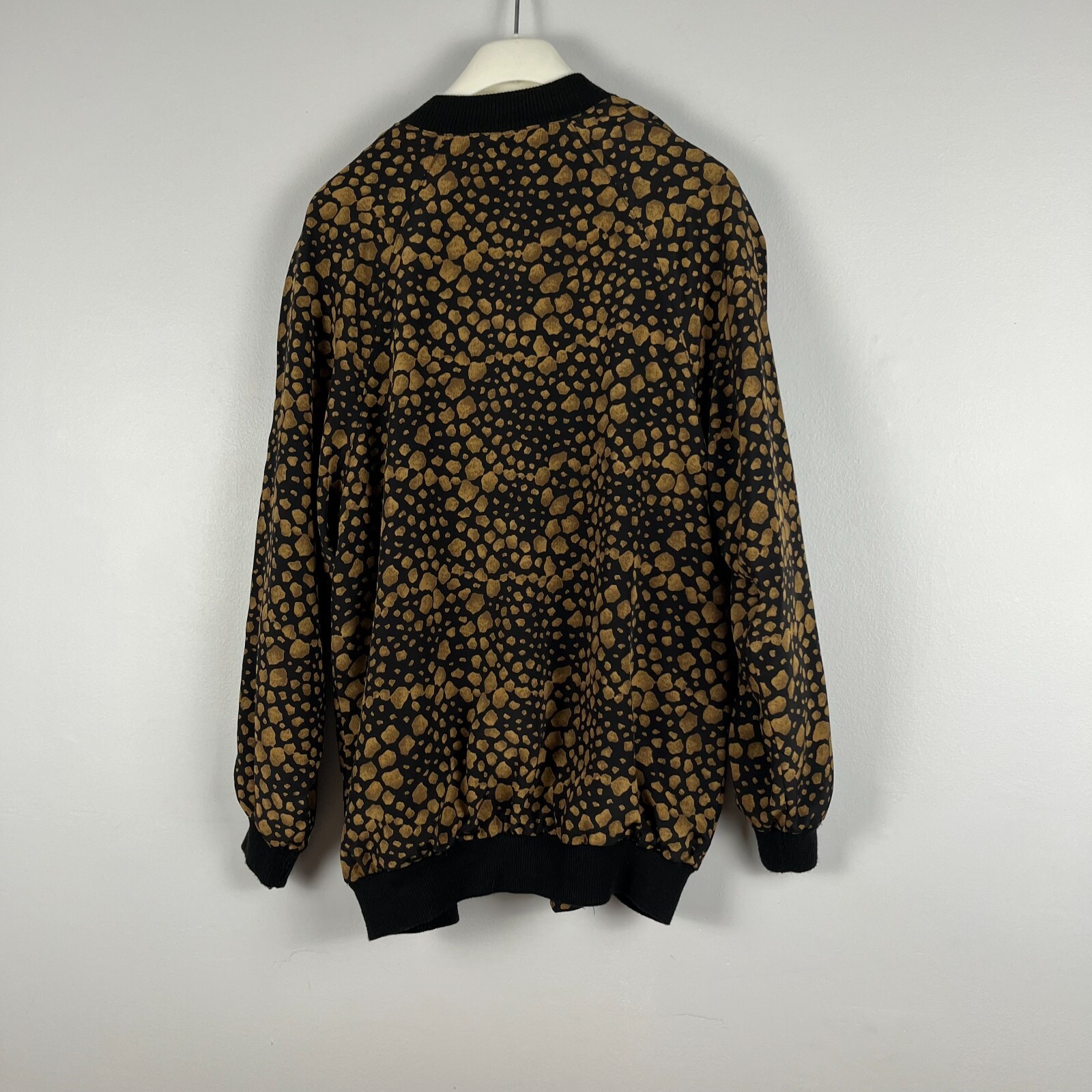 Vintage Jacques Isabelle lightweight bomber women button jacket lined synthetic