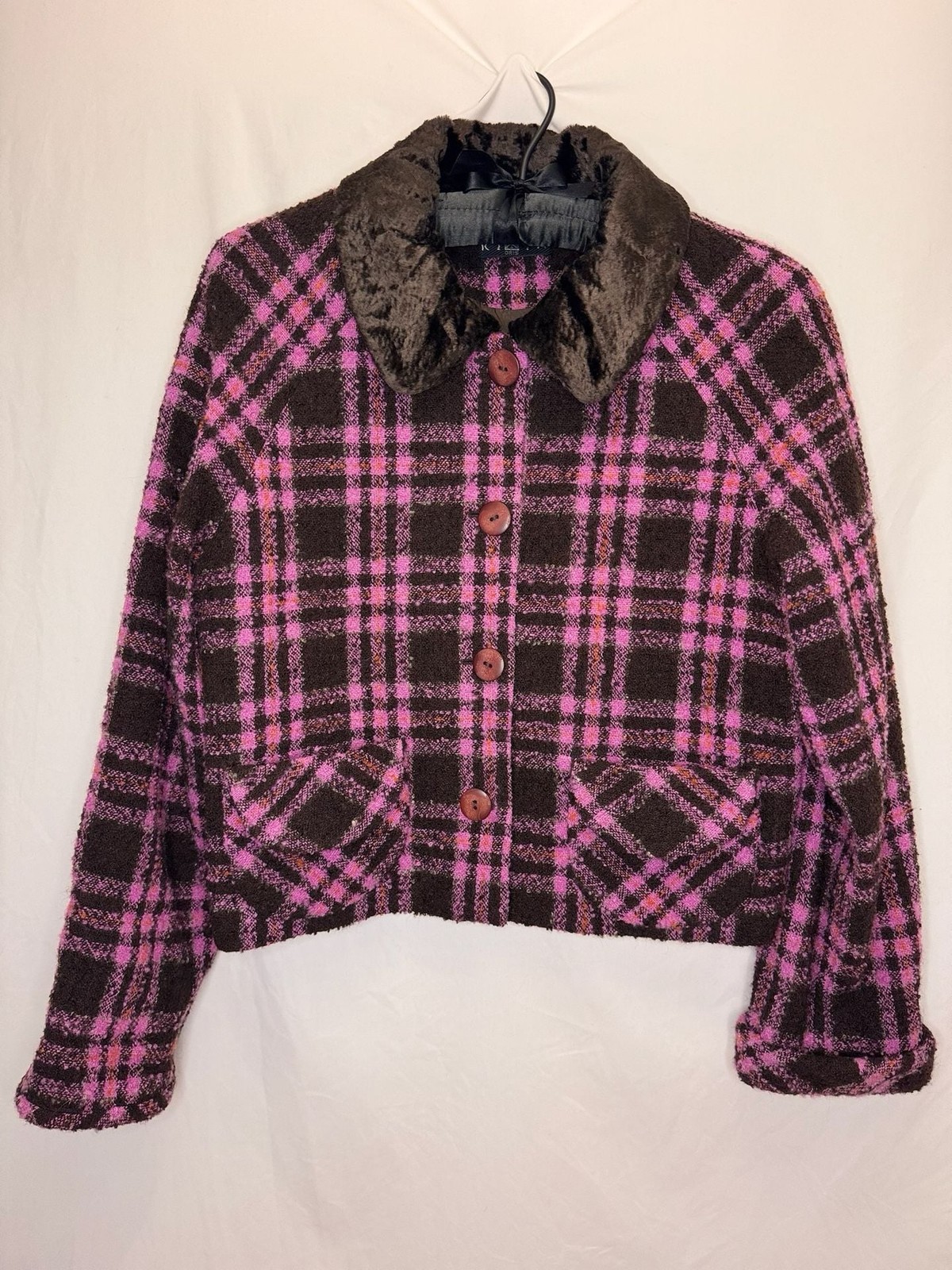Ribta Oris Vintage Plaid Wool Blend Short Suit Set Size 9 : 90s, clueless
