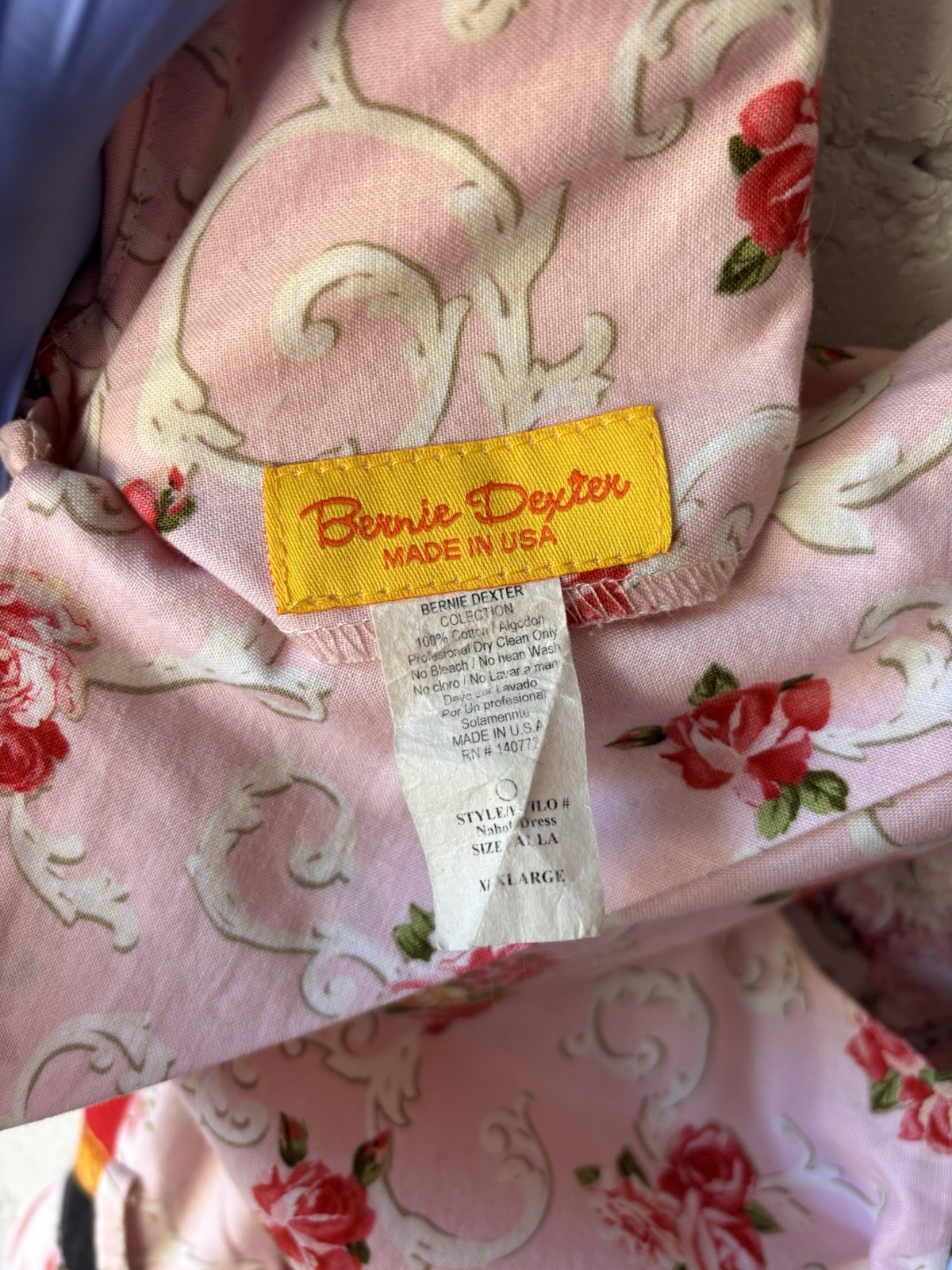 Bernie Dexter Women’s XL Dress Pin Up Fit Flare Renaissance Romance Manor Print