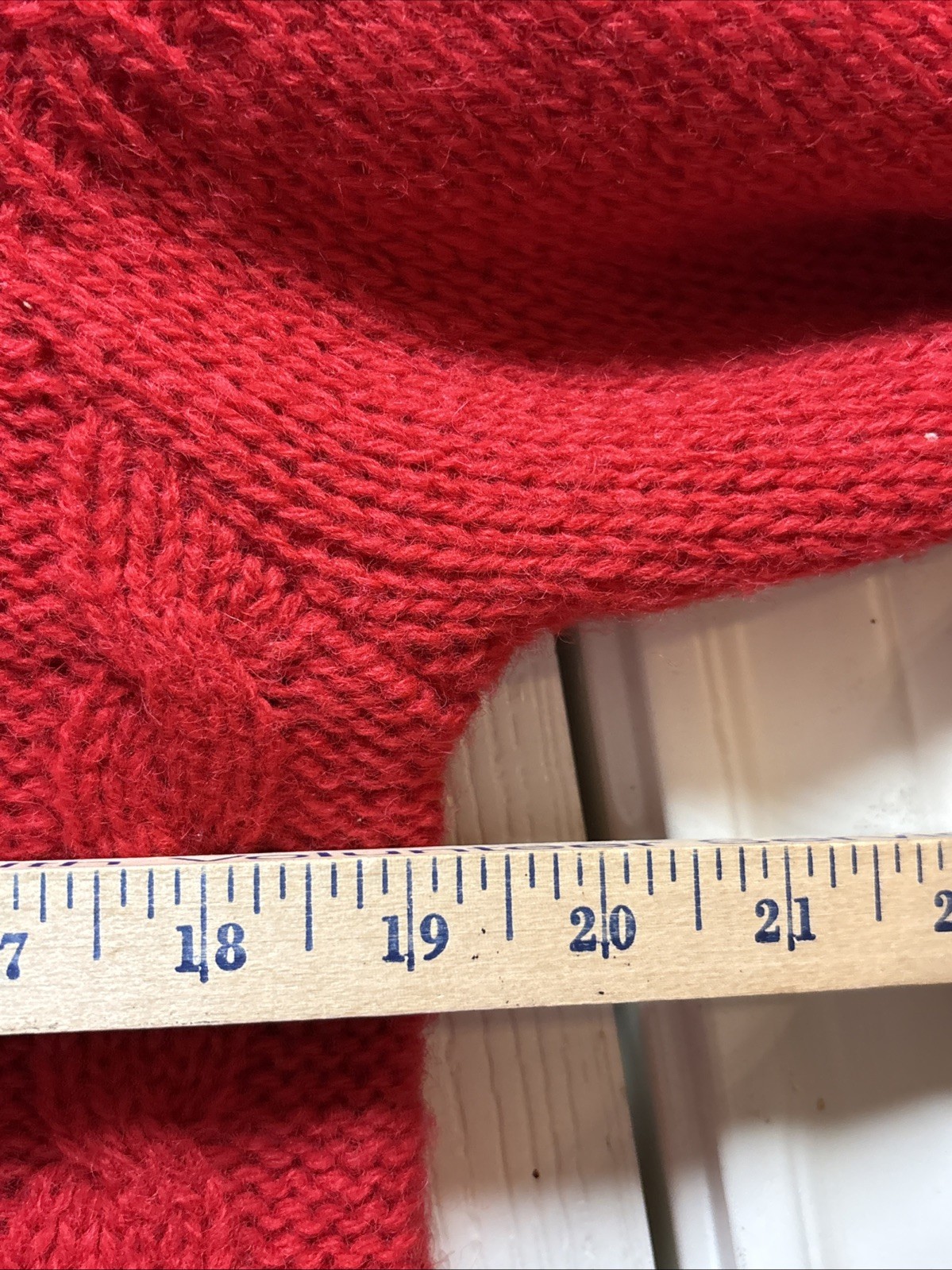 Vtg 60s Robert Scott Ltd Women’s Sz36 Red Shetland Wool Cardigan Sweater M-L