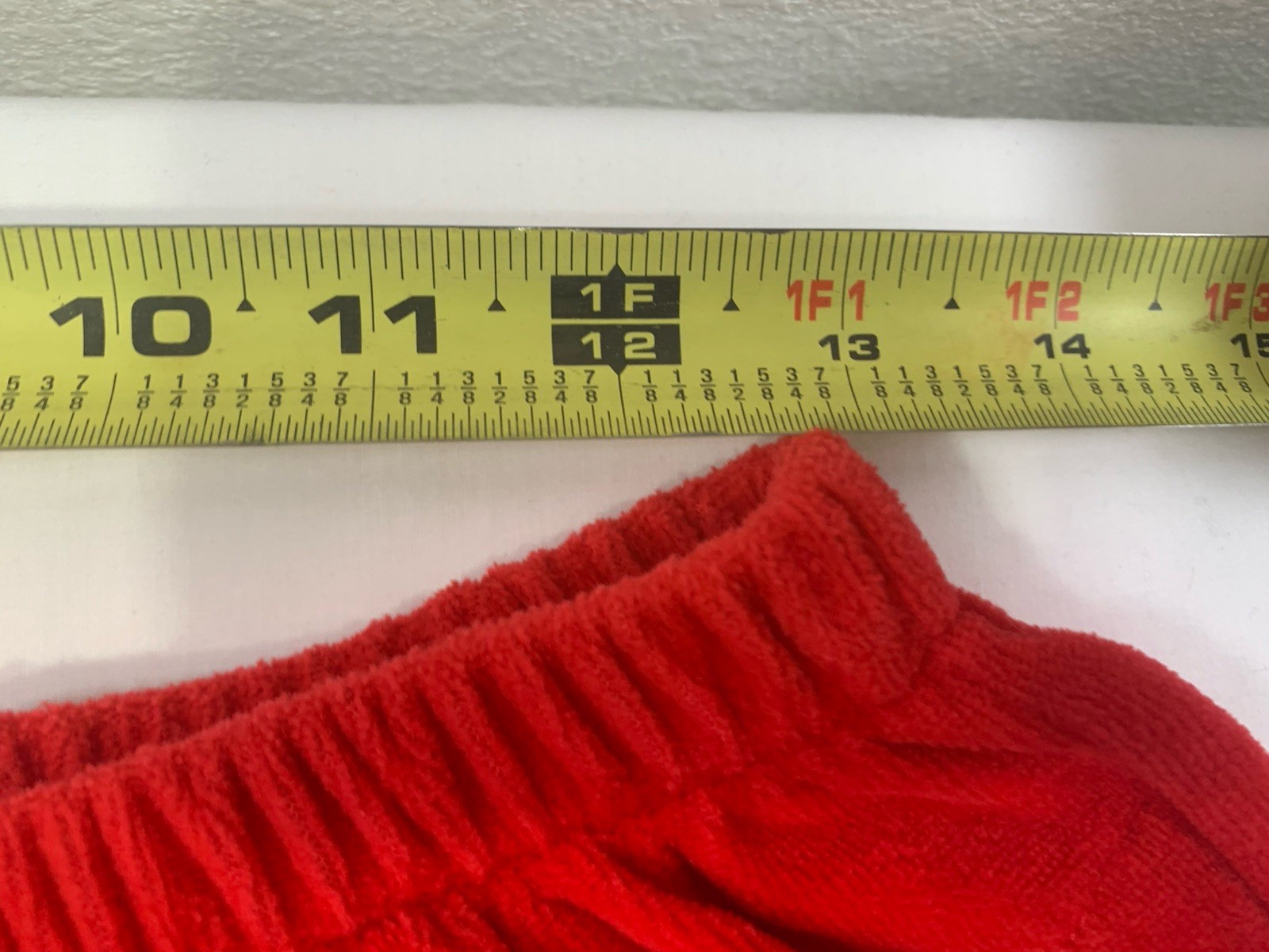 VTG SAKS Fifth Avenue Red Size M Velour Track Sweat Suit Lounge Cowl Neck READ