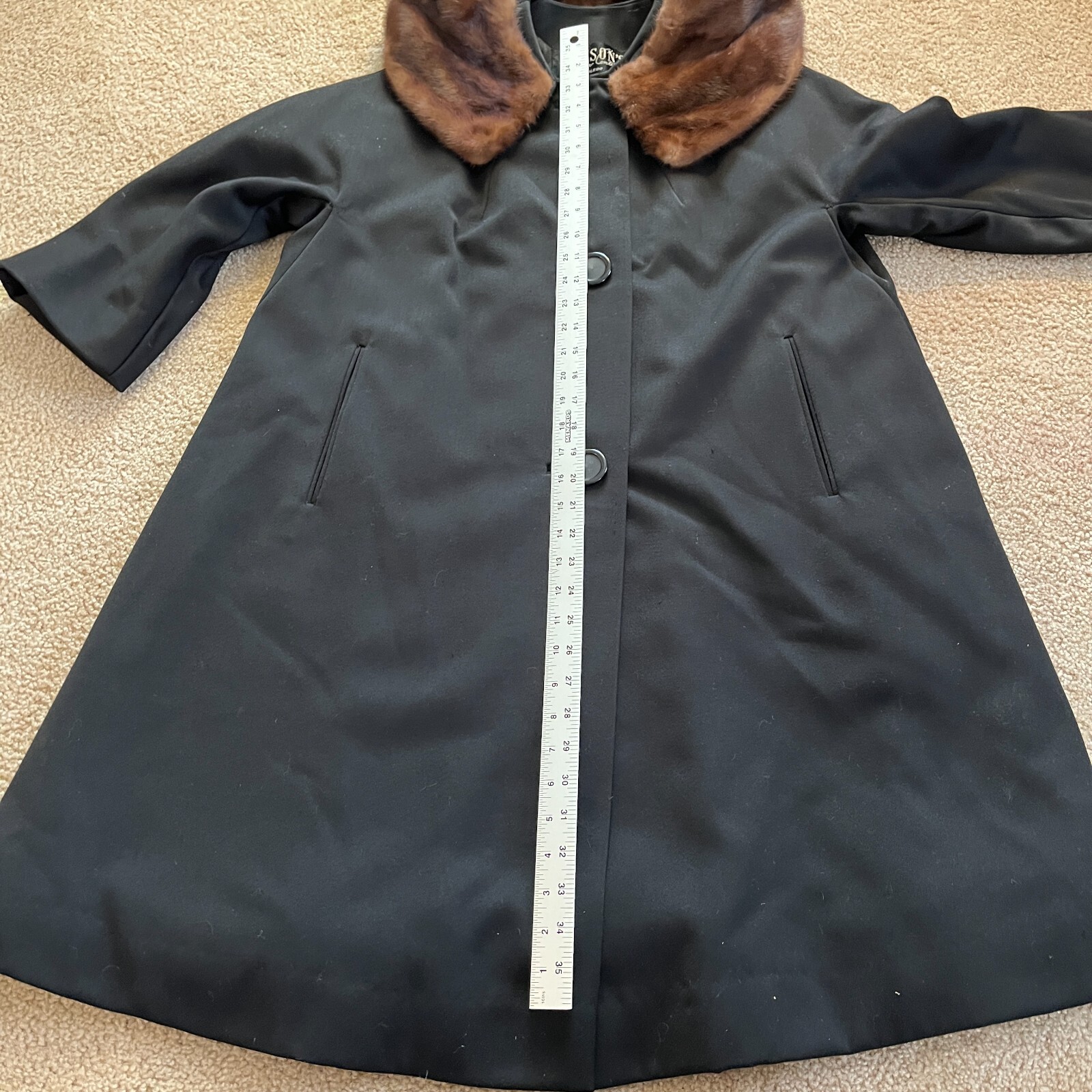 Vintage 40s Forstmann Lamson’s Ladies Coat Fashion Center Womens Size M/L