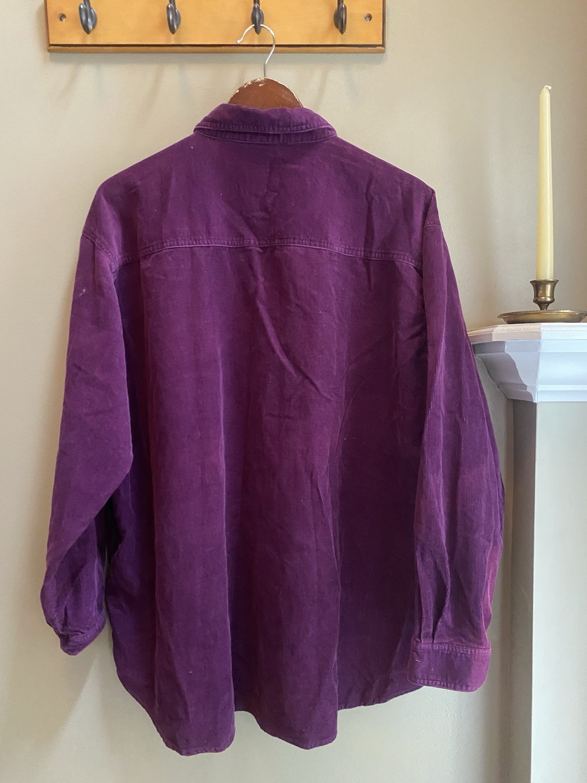 Vintage XL Purple Corduroy Winnie the Pooh Tigger 100 Acre Woods Disney Shirt