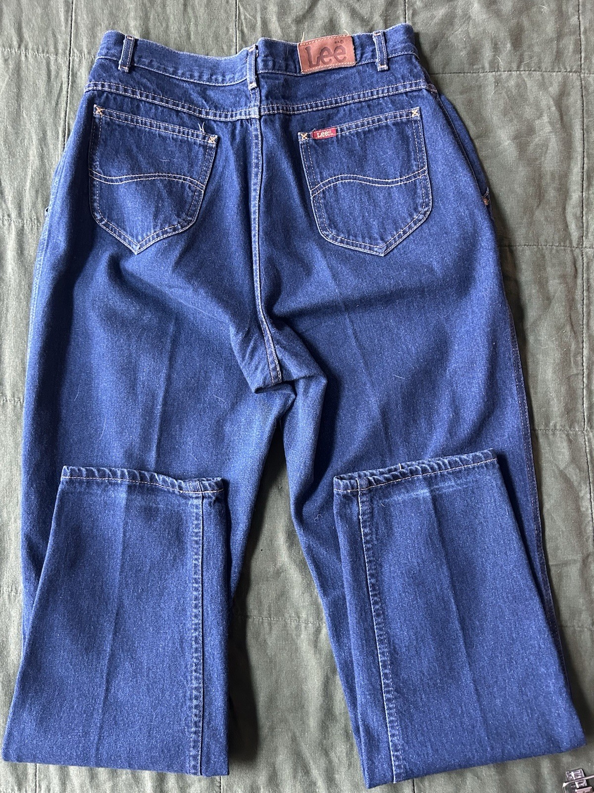 Vintage 1980’s Women’s Jeans Lee Riders Yoke TALL Union Made In USA 30×31 Sz 16