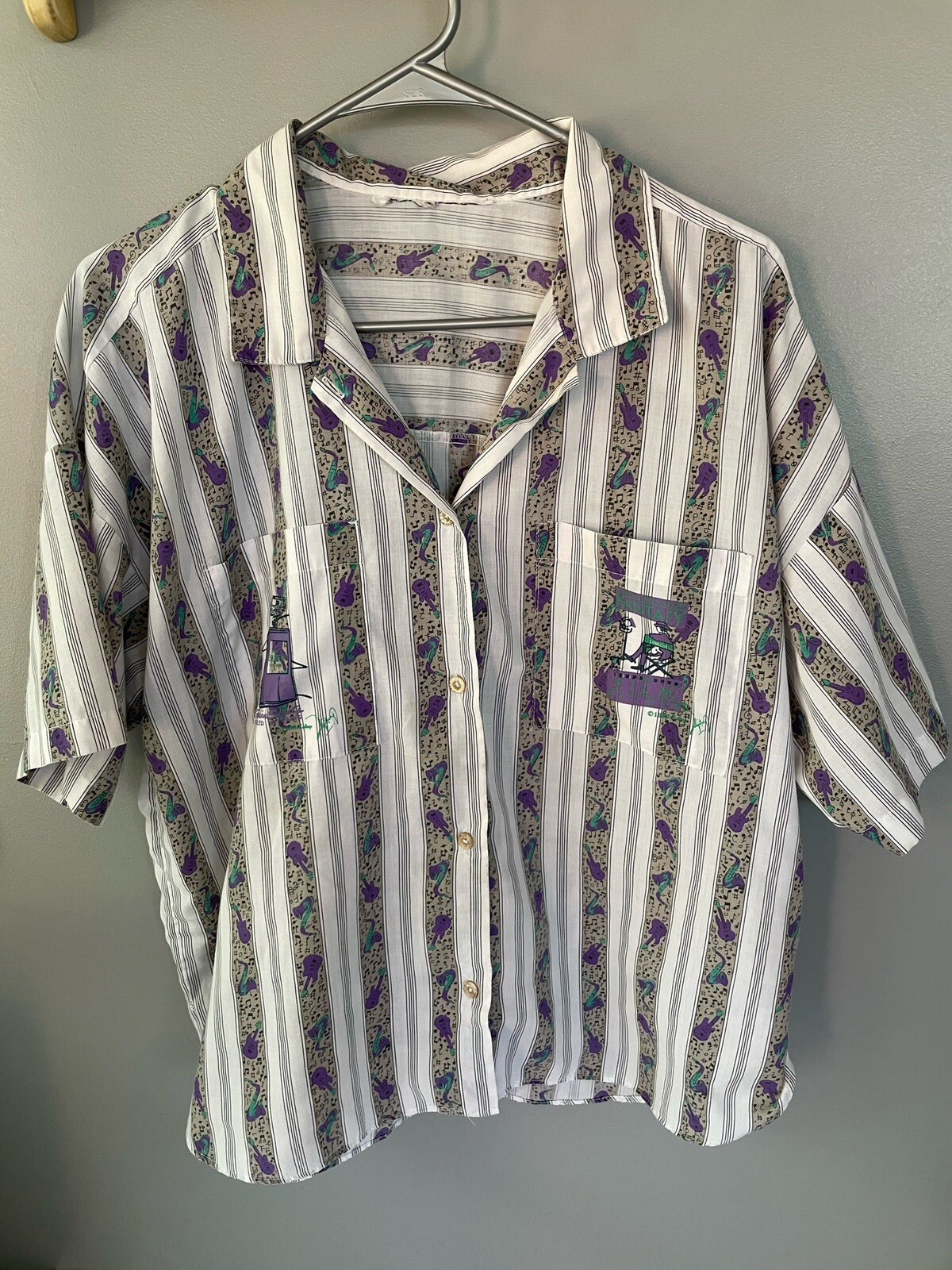 Vintage Womens 1989 Fantasy Film Hollywood Dreamin’ Esleep Fashion Blouse Top