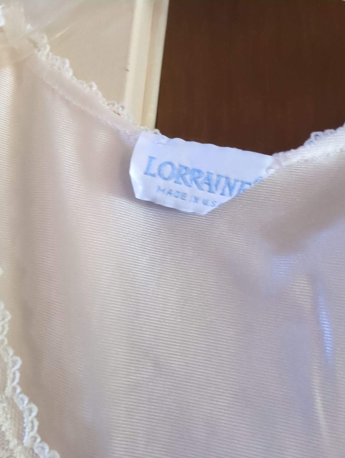 Vintage 80s Lorraine Nightgown & Robe Set SIZE 1X Piece Pink Aqua Appliqué