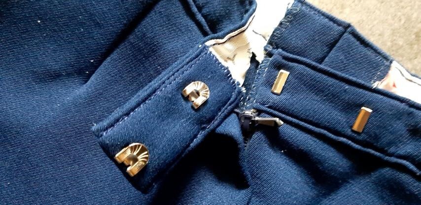 Vintage 60-70s LYCRA With HELANCA and Wool Retro Blue Women Ski Pants Siz 40 NEW