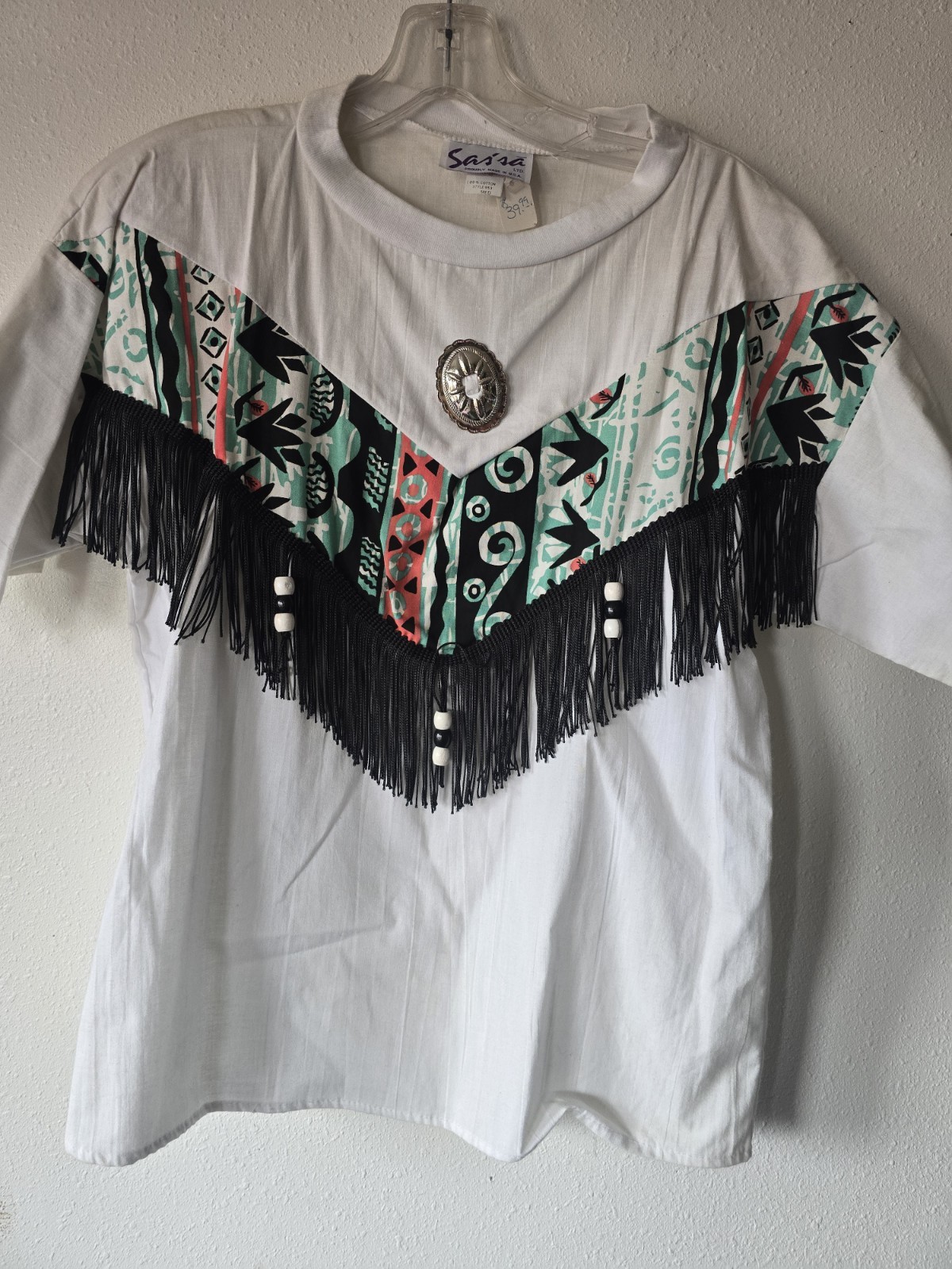 Sassa Vintage Western Tshirt With Fringe