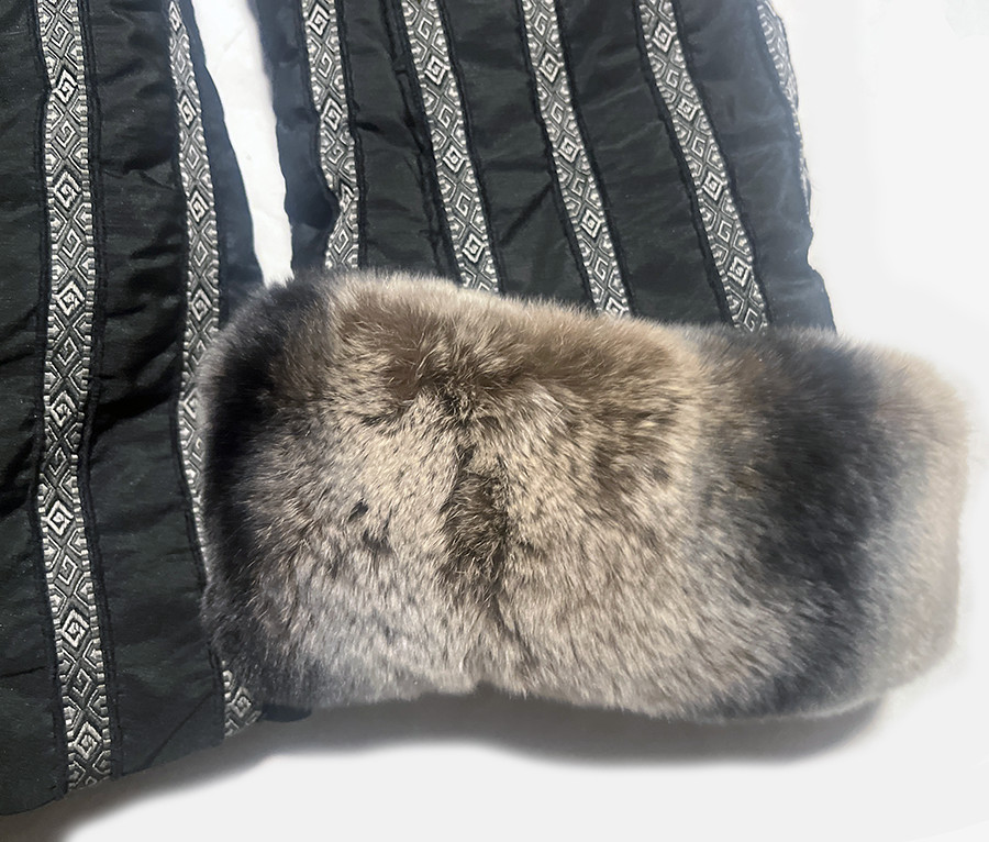 Rare, Vtg Daniela Vitali Raccoon Fur Jacket, Hooded,  Sz (US 10-12), Only $29!