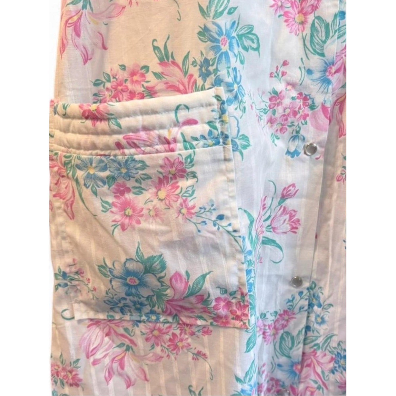 Vintage Floral House Dress Pastel Cottagecore Grandma Chic Mumu