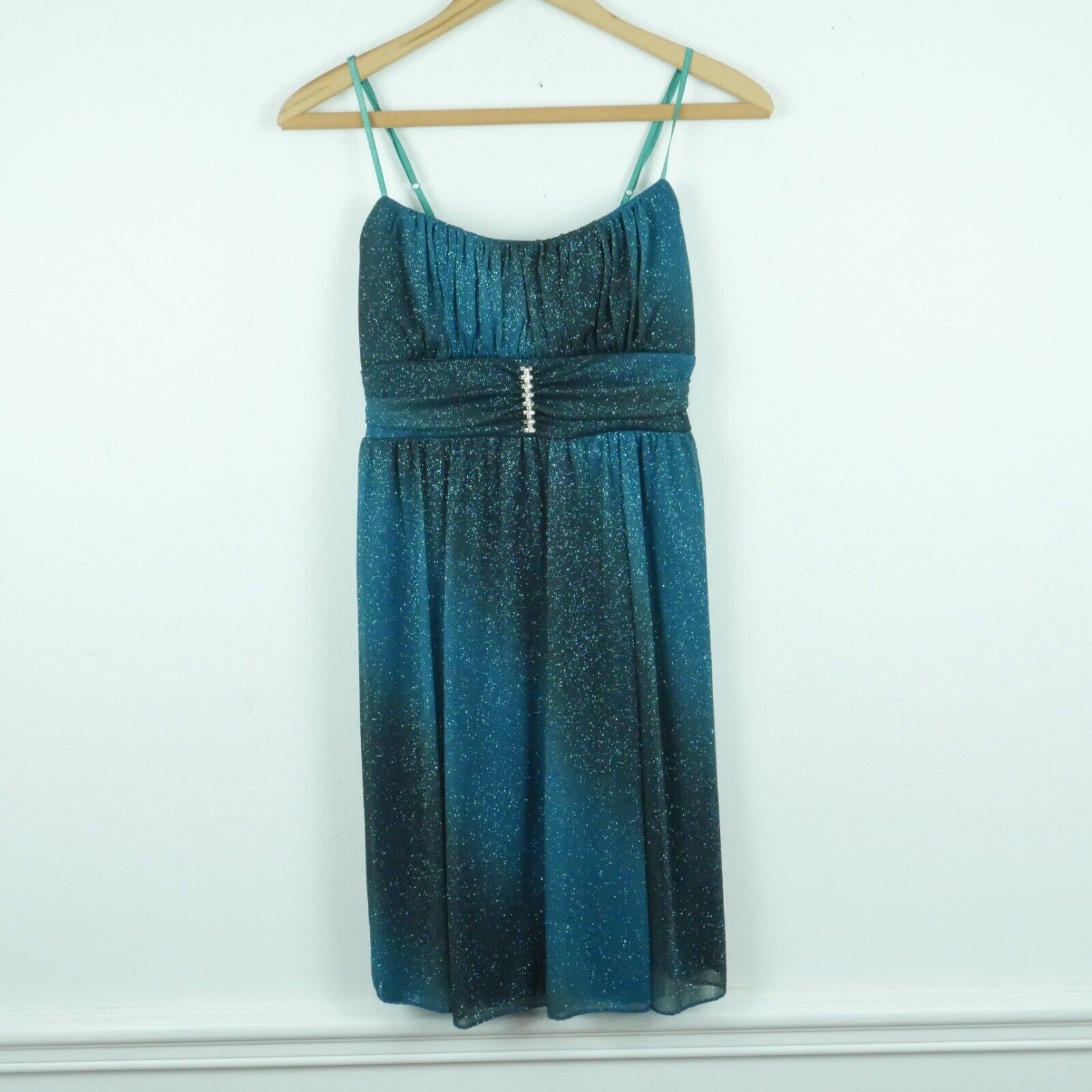 Vintage Y2K Babydoll Dress Prom Hoco Sparkly Fairy Feminine Mini Moody XL