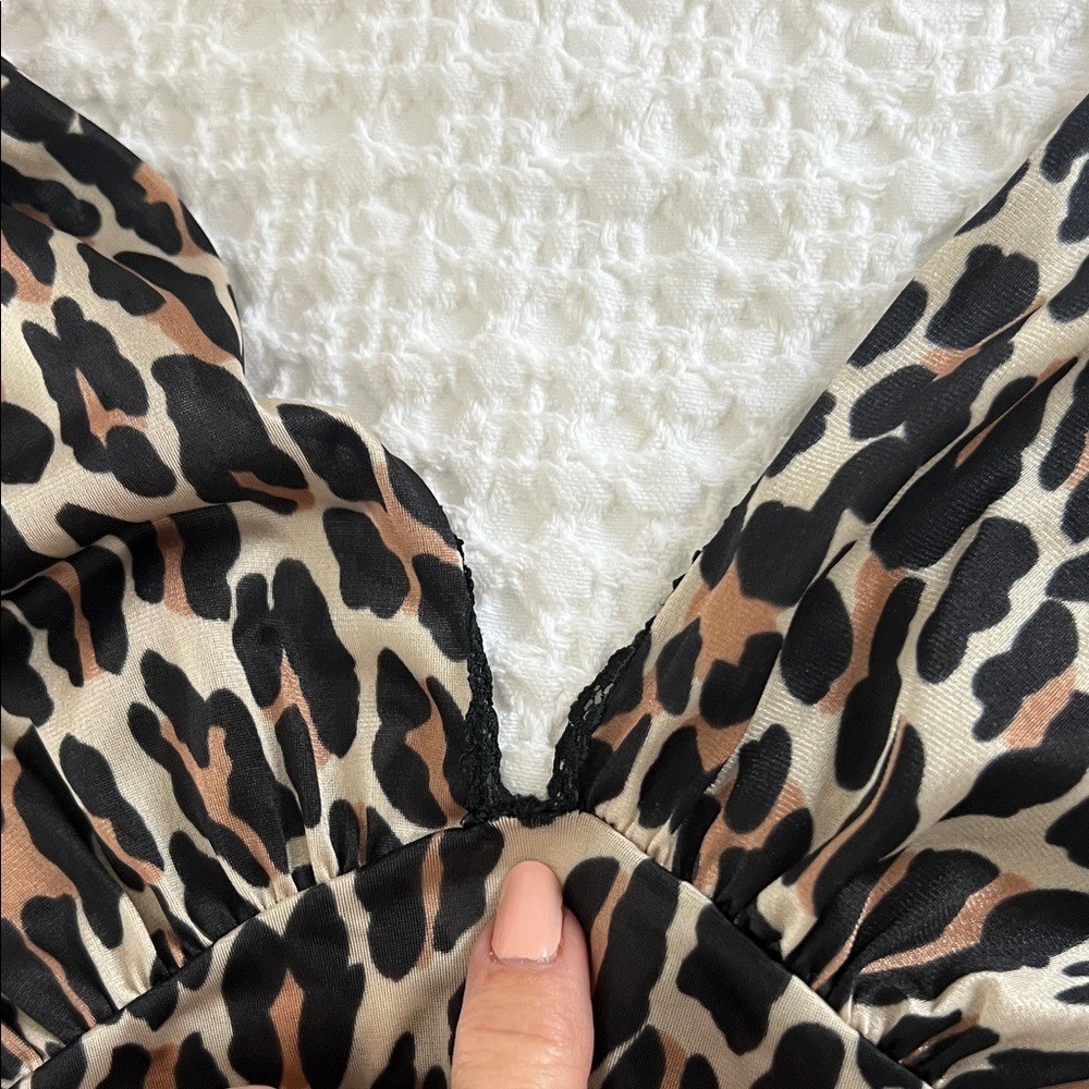 Gorgeous Vintage Vanity Fair Leopard Print Dress/dressing gown