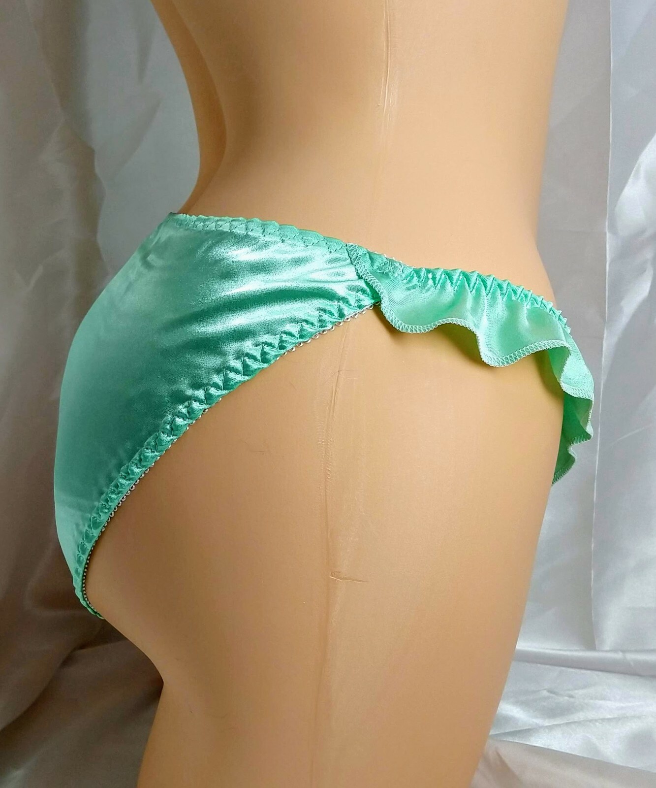 Mint Madness Satin Flutter Bikini Panties