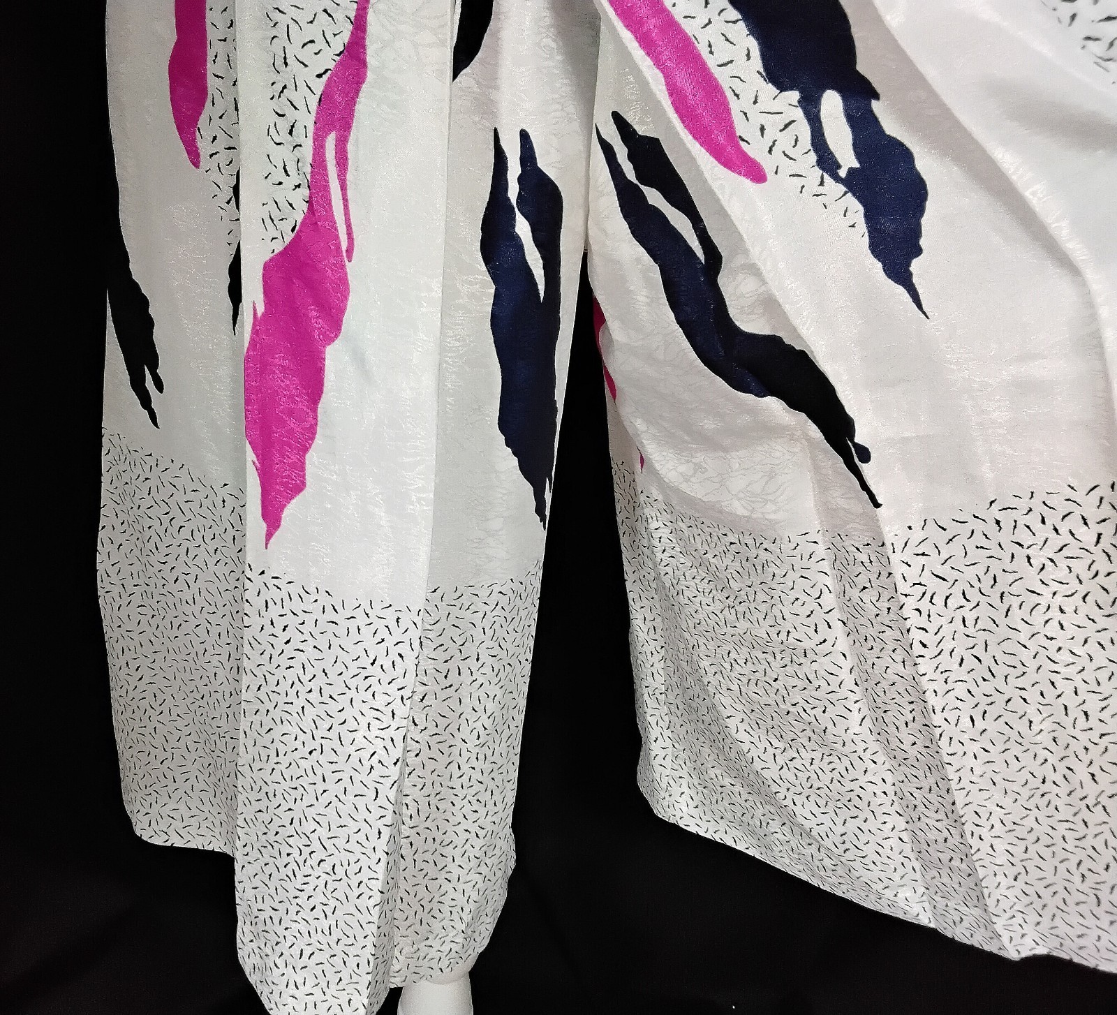Vintage 80s Yamila Gaucho Pants and Blouse Set Abstract Pattern Sz S/M Mexico