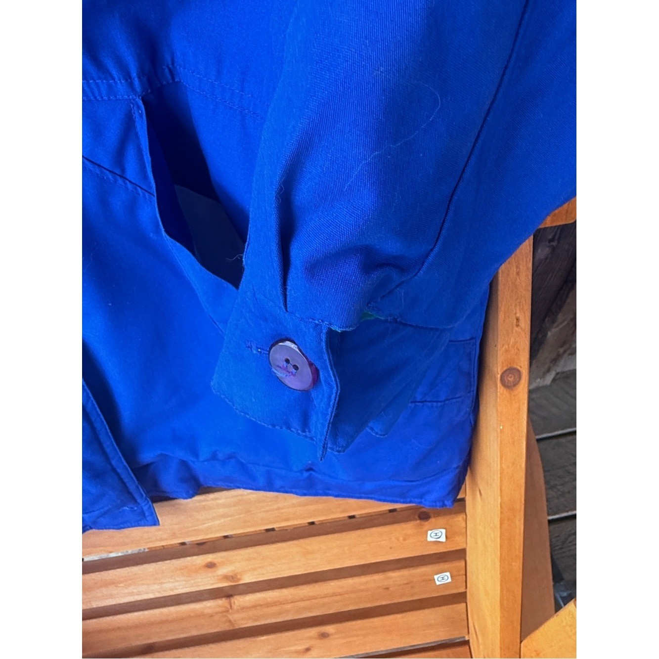 Vintage ClipperMist Londontown Corp. Quilted Jacket Cobalt Blue L