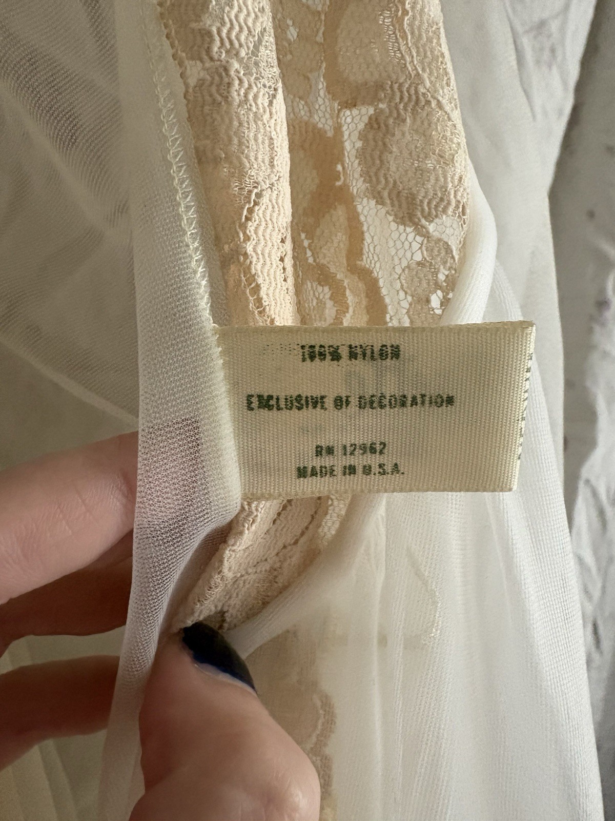 Vintage Lisette by Al Sterling Ivory Nylon Victorian peignoir Set