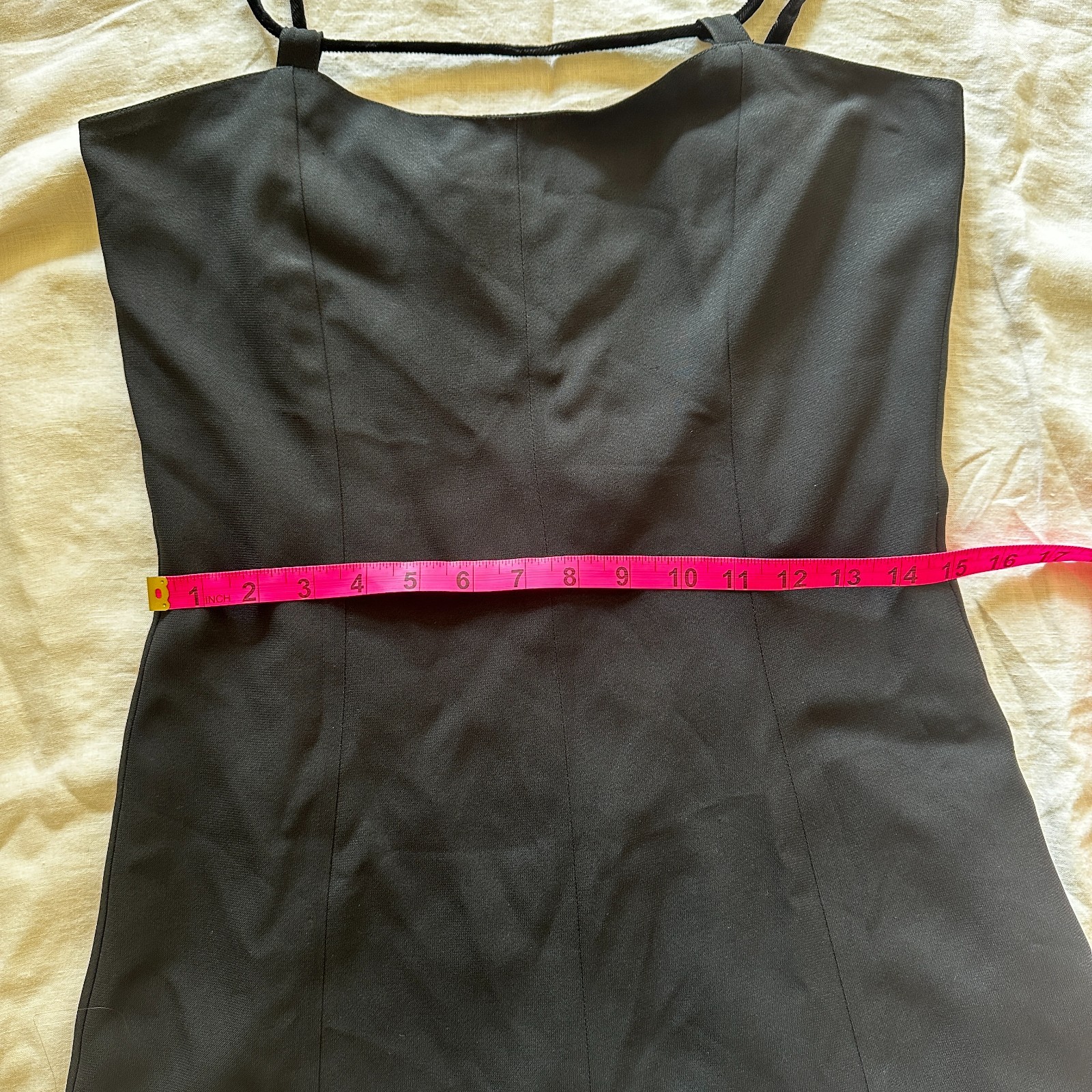 Vintage State of Claude Montana Unique Black Dress 1990s LBD 90s Size 44 / 10