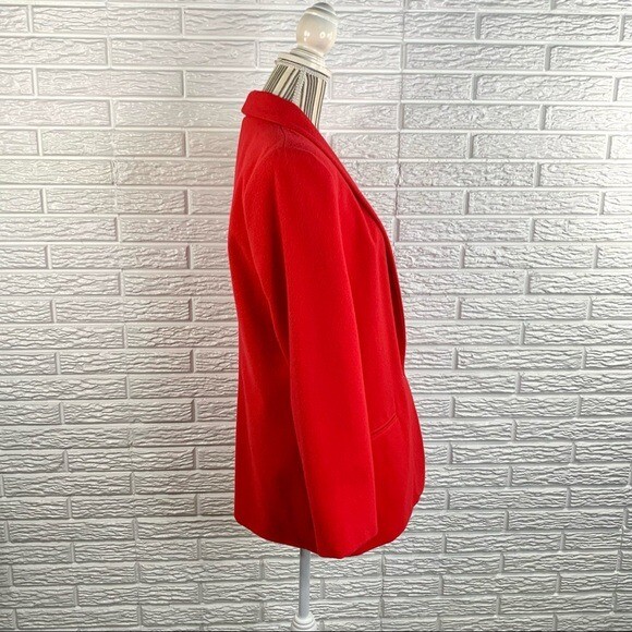 Vintage Kensington Square Red Wool Coat Size 9/10