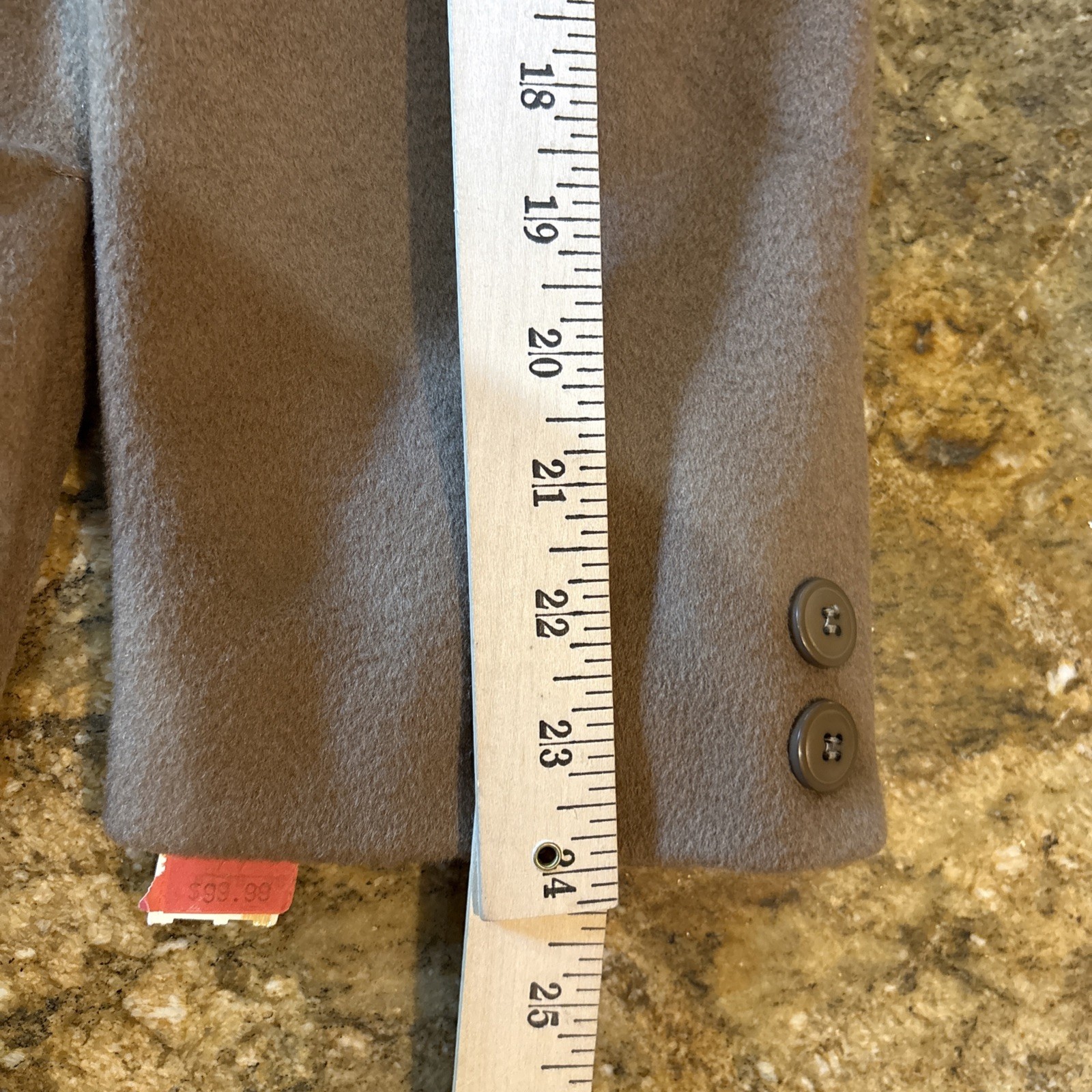 VTG Harve Morton Bernard Long Wool Heavy Shawl Collar Women Coat USA Brown NWT