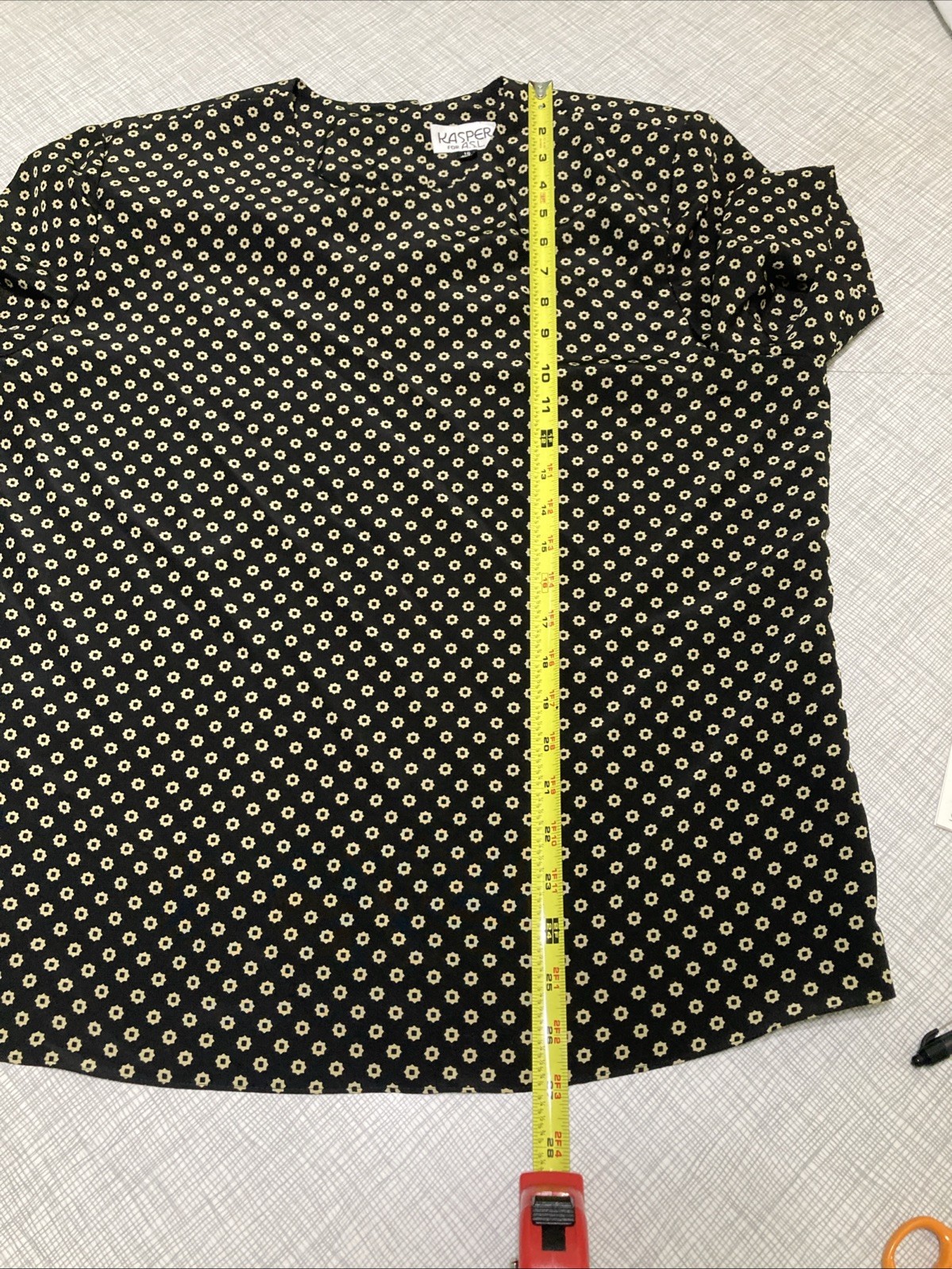 Vtg 80s 90s Kasper ASL Medallion Print Chiffon Skirt Set Sz 16 Pleated Two Piece
