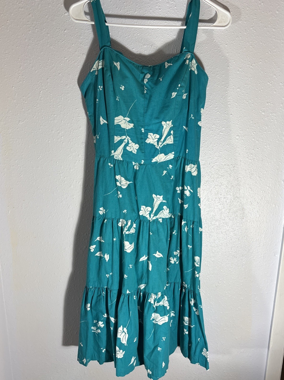 Vintage Dash About Dress Floral Hawaiian Pin Up Housewife Fit & Flare Size 18