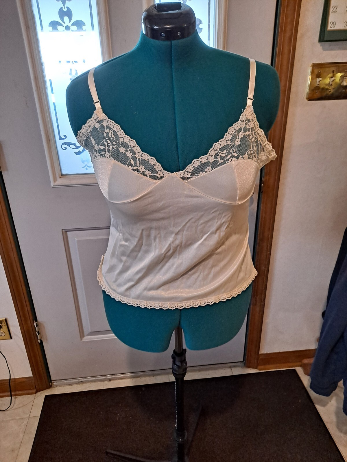 Adjustable Strap Camisole, Made In USA, 100% Nylon, Machine Wash, Tumble Dry