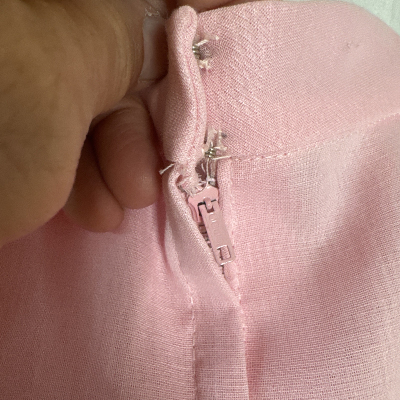 VTG Prairie Dress Maxi Lace ILGWA Bubblegum Pink Formal Prom Wedding 26”W