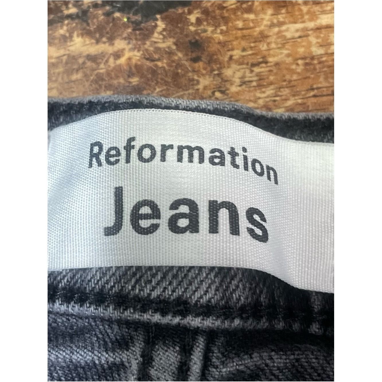Reformation 80’s Ultra High Cigarette Jeans Zipper Ankle Yuma 29