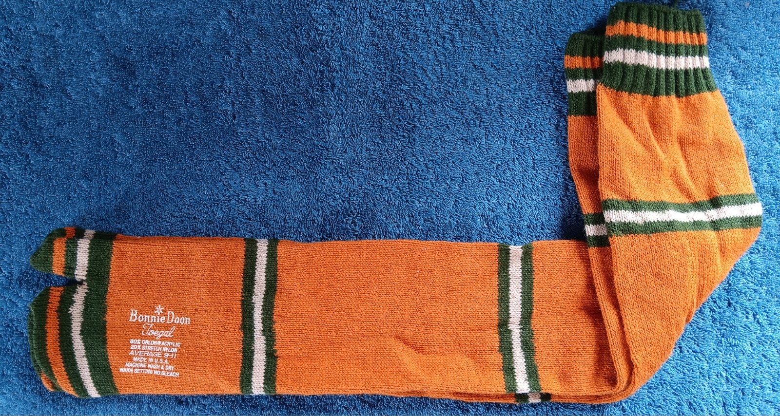 1970s Vtg Toegal Socks Tube Sox Knee Hi 9-11 Orlon Acrylic Nylon BONNIE DOON HTF