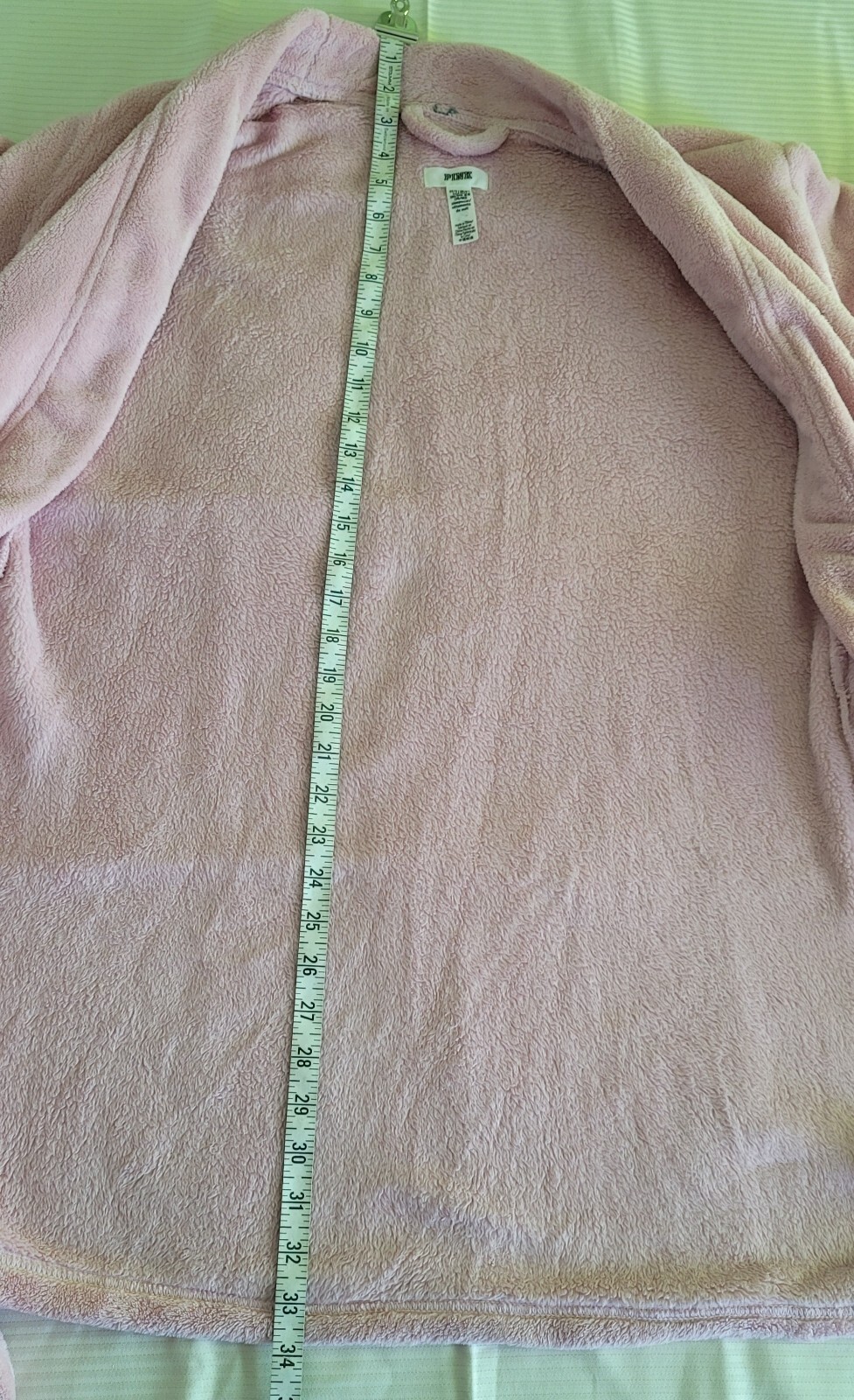 Victorias Secret PINK Plush Logo Wrap Short Soft Cozy Plush Robe Light Pink XS/S