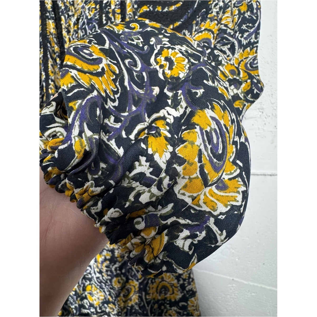 VERONICA BEARD Ida Floral 100% Silk Mini Boho Dress Sz S XS 0 paisley Floral