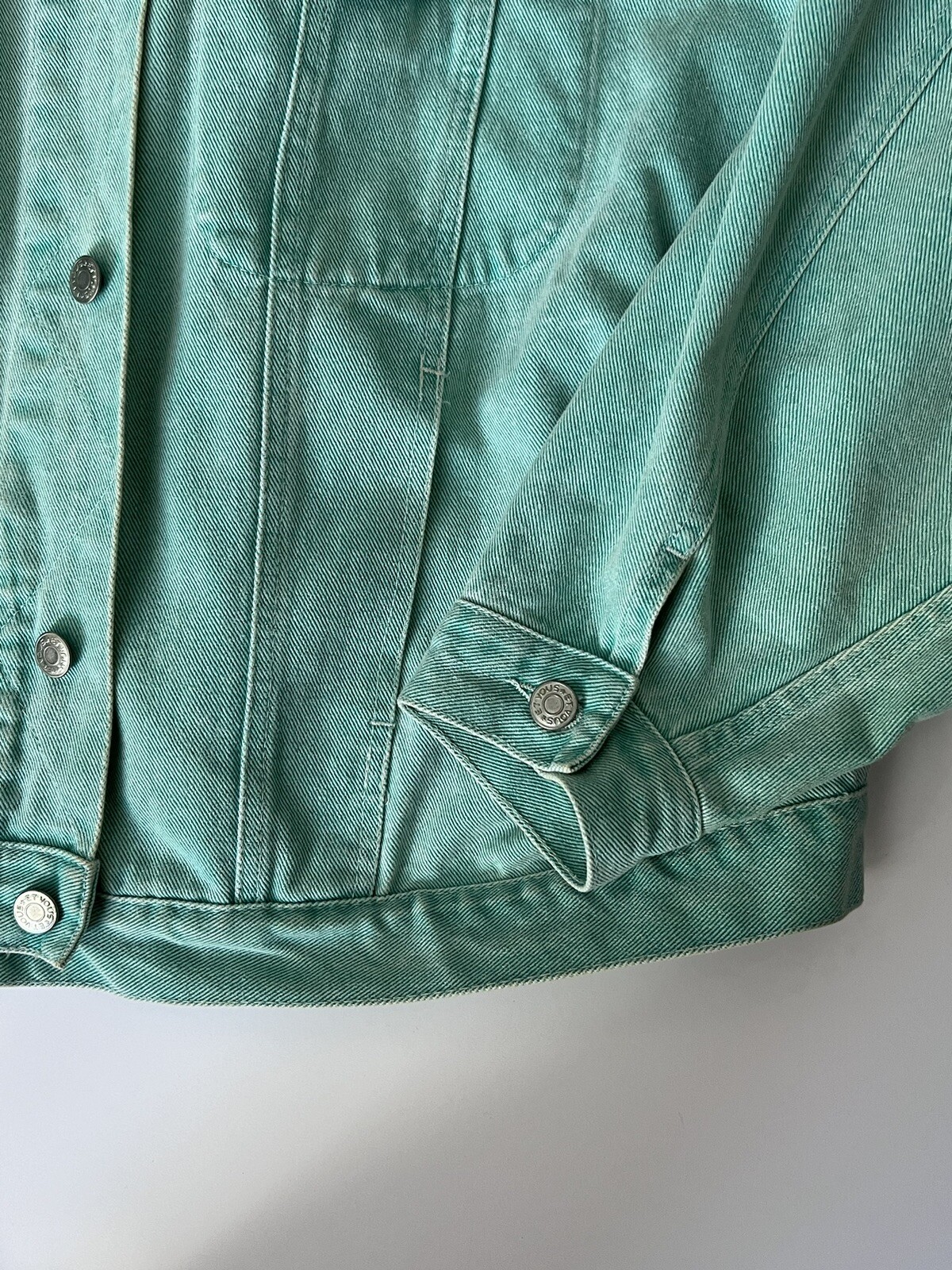 Vintage Et Vous Distressed Denim Jacket And Skirt