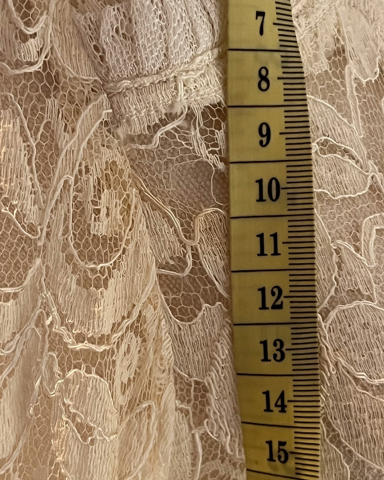 Rare 1930s Sheer Chantilly Lace Wedding Dress Gown – Long Catherdral 2.5m Train