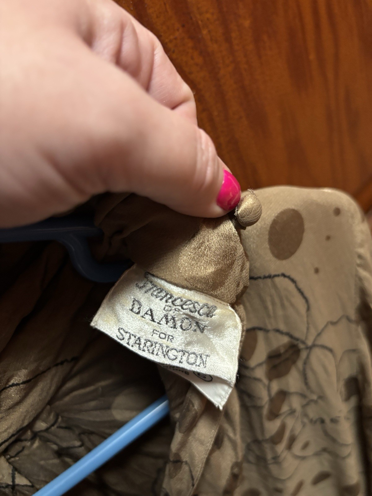 Vintage Women’s Francesca Of Damon For Starington 100% Silk Size 6 Dress