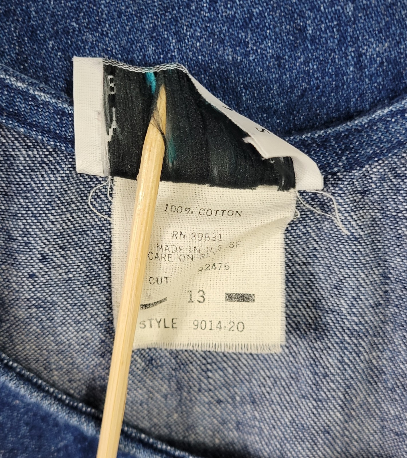 Vintage You Too Babes Denim Jumper w Dropwaist & Pockets Size 13