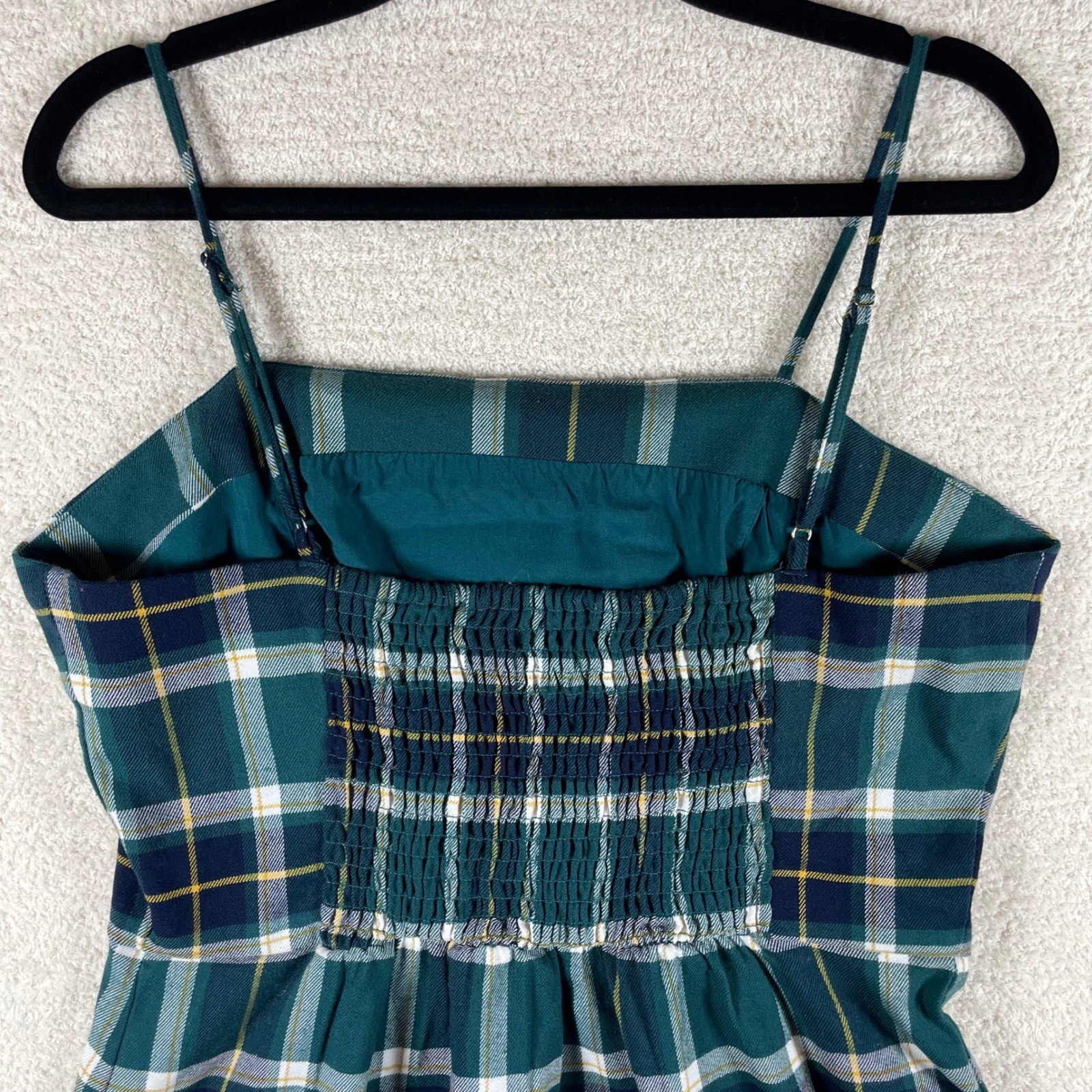 Y2K 90s clueless square neck tartan plaid mini dress L preppy millennial bratz