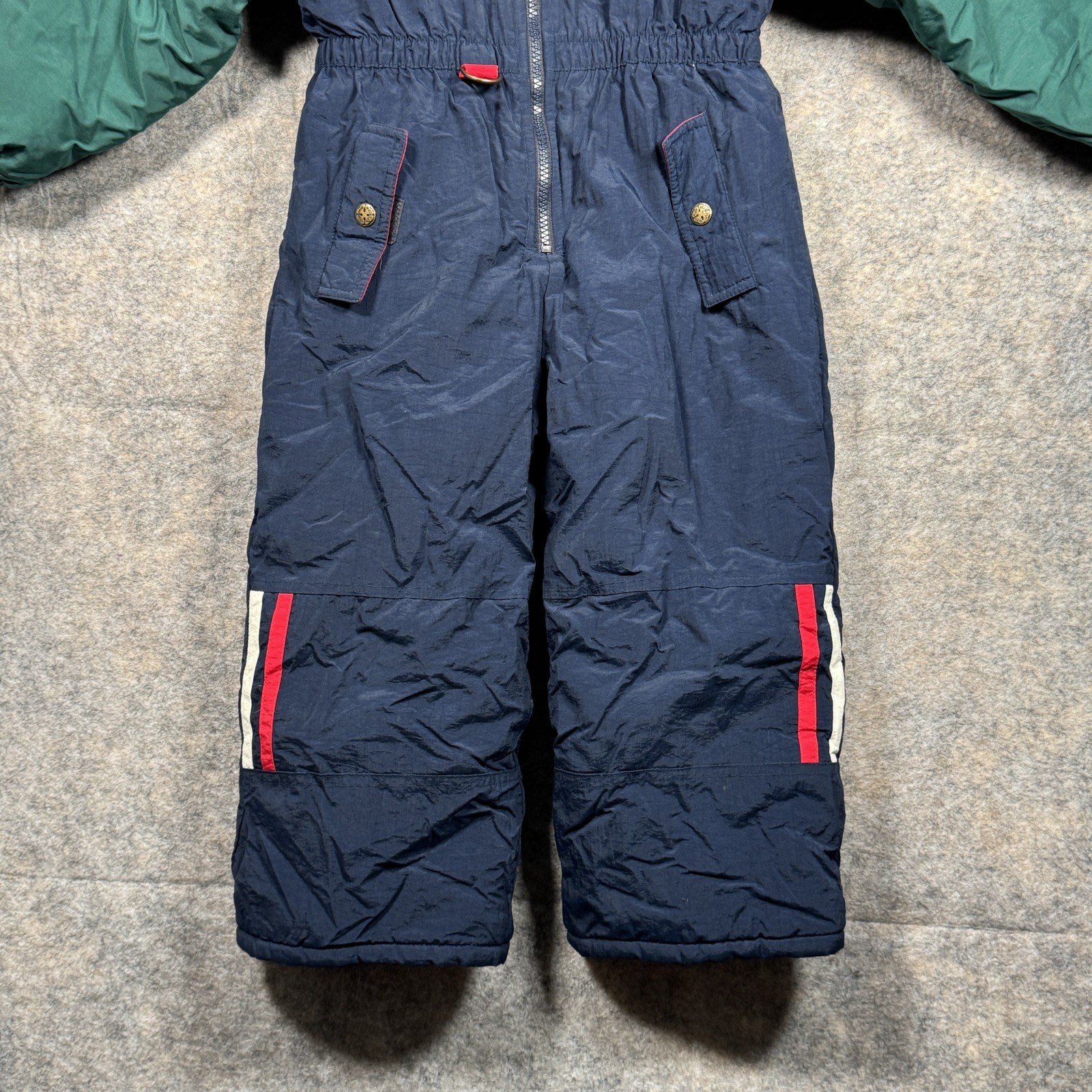 Vintage Osh Kosh B’Gosh Boys Snowsuit Size M 5/6 Lined Hooded Great Condition