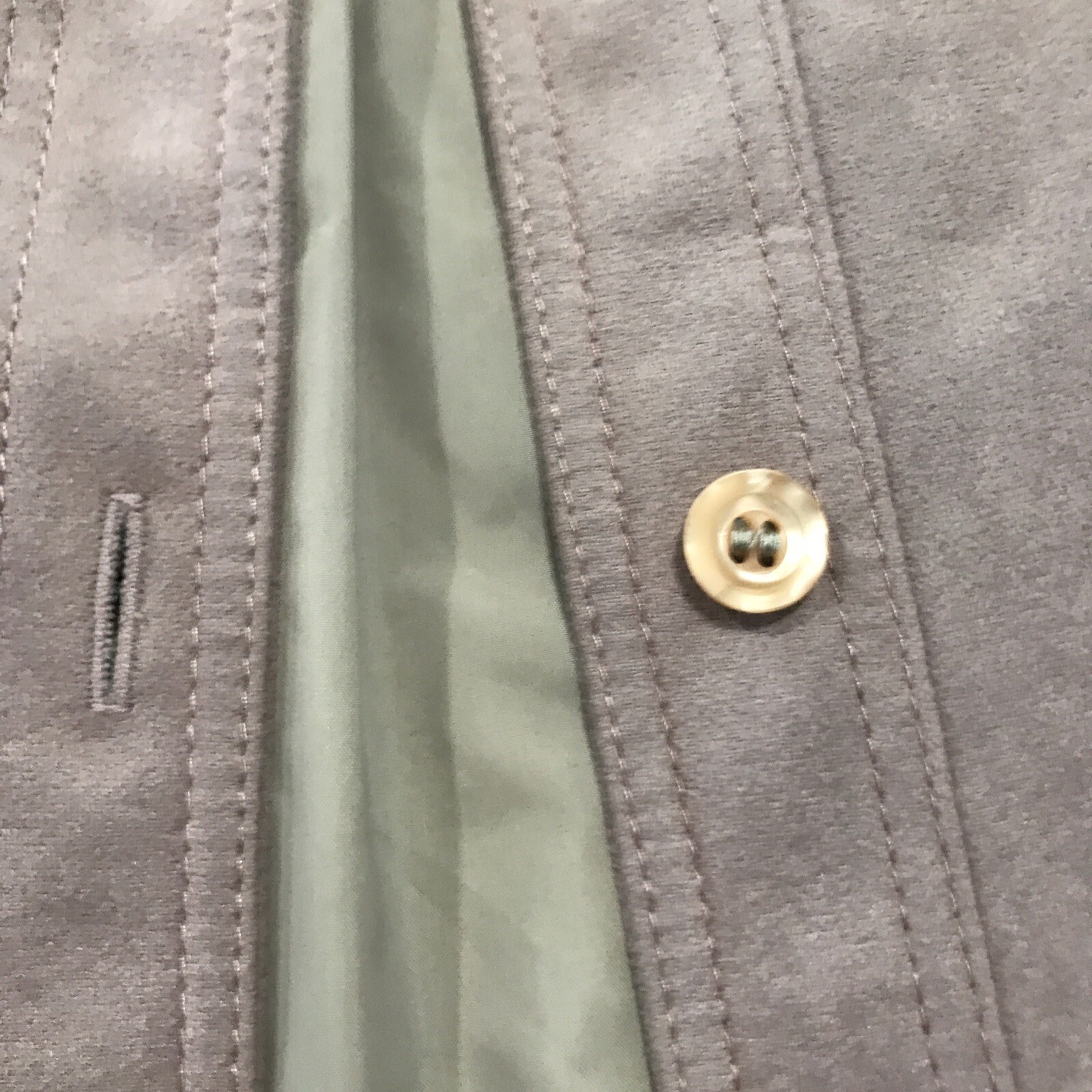 1960s Mod Coat Jacket Soft Gray Purple Forecaster Of Boston Rain Trench 7/8