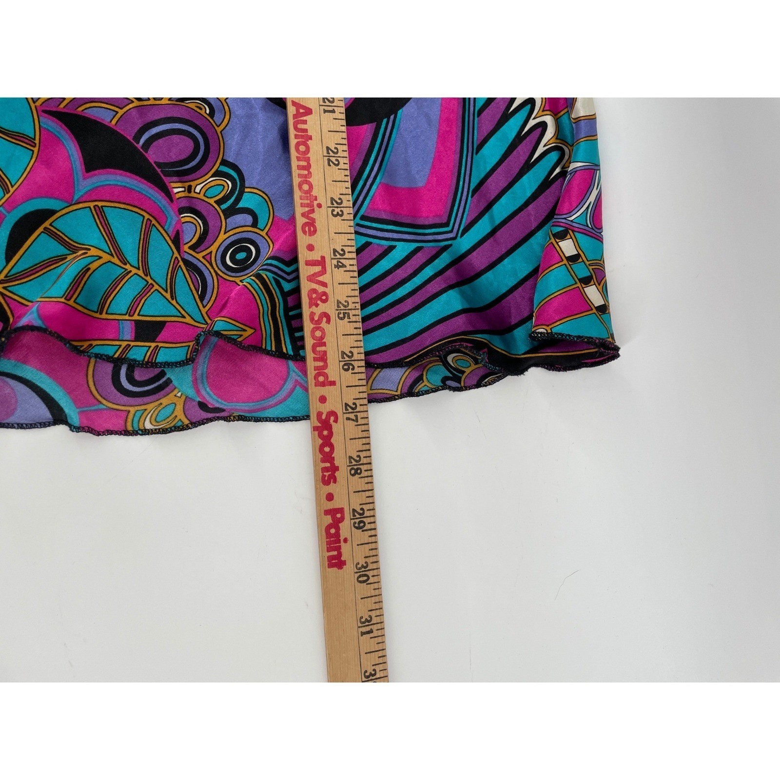Vintage Halter Top Women Large Y2K Psychedelic Hippie Retro Festival
