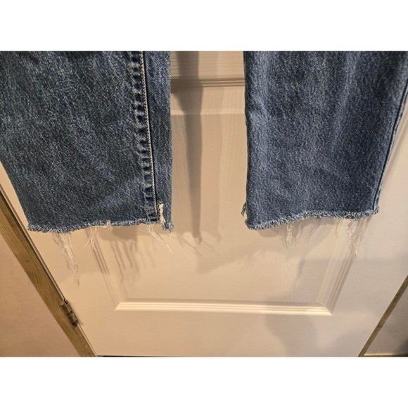 Vintage tommy Hilfiger blue denim jeans women size 6 Frayed Cuff 28 Inseam